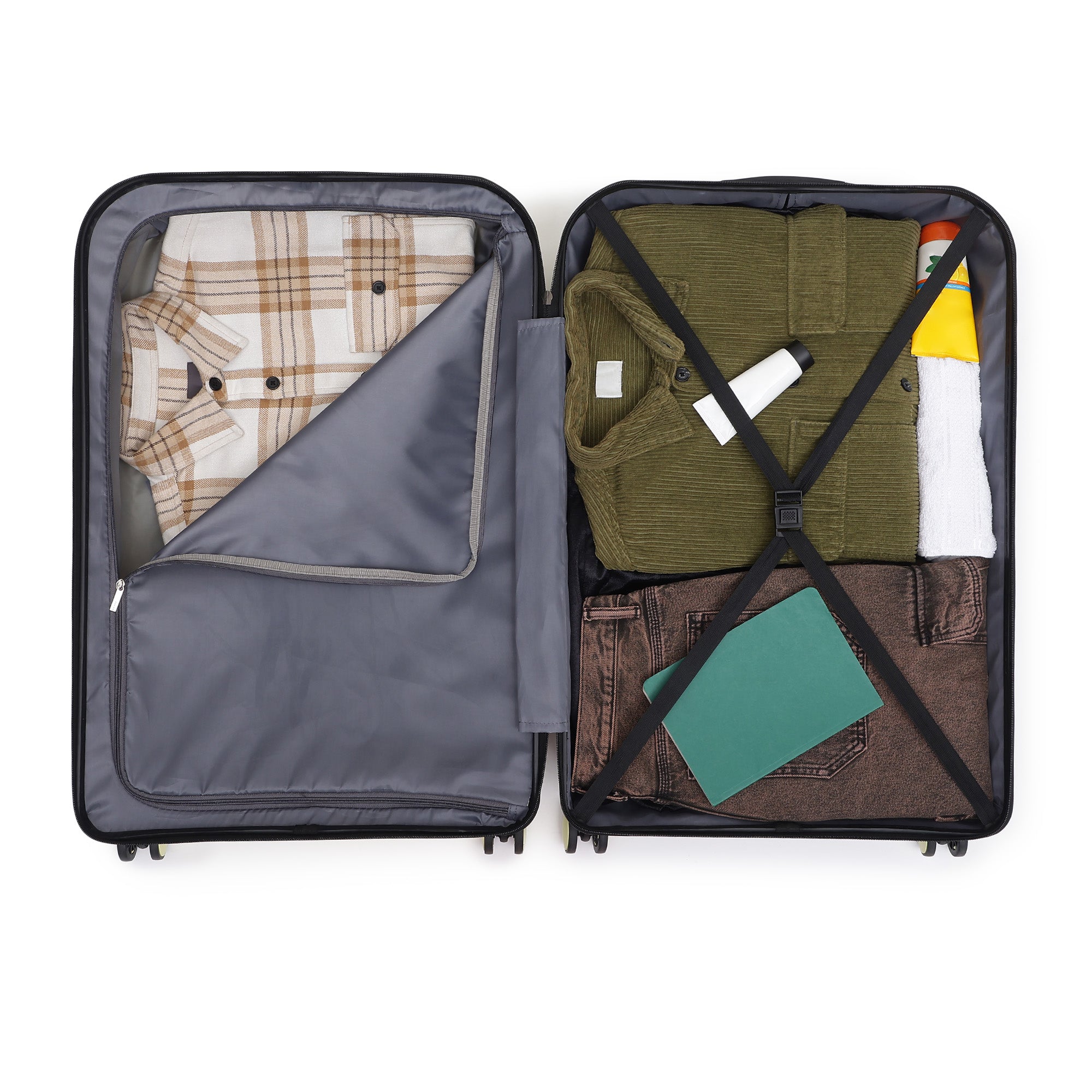 London Dual Yellow-Black Set Of 3 Trolley