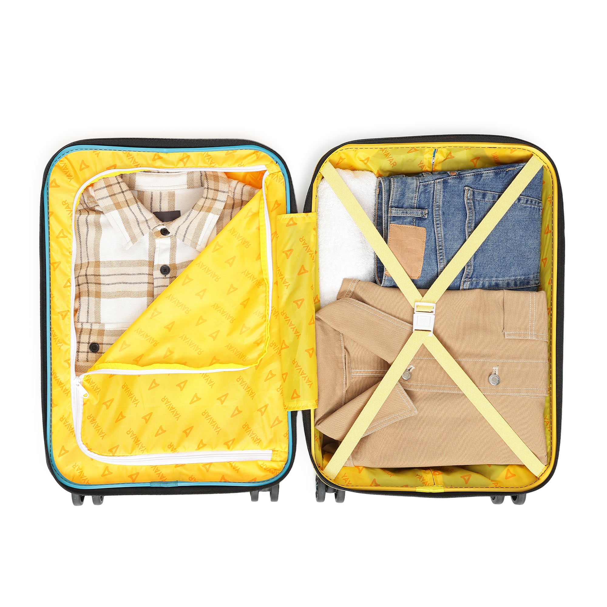 Tokyo Remix Yellow-Teal Small Trolley