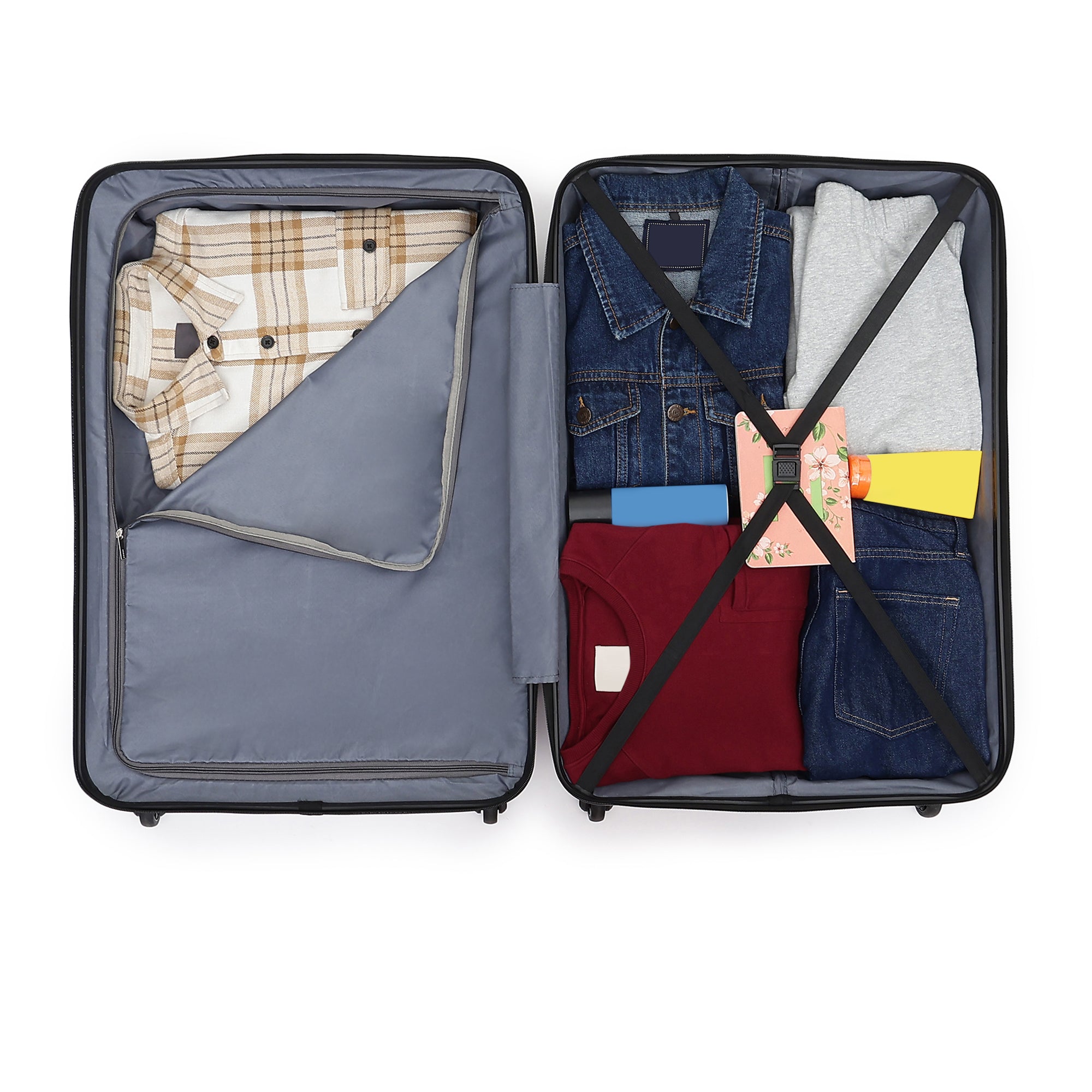 Tokyo Dual Violet-Black Large Trolley