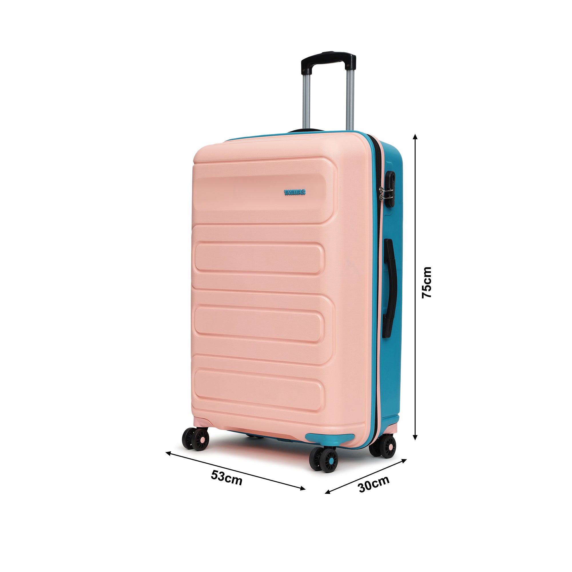 Tokyo Remix Pink-Teal Large Trolley