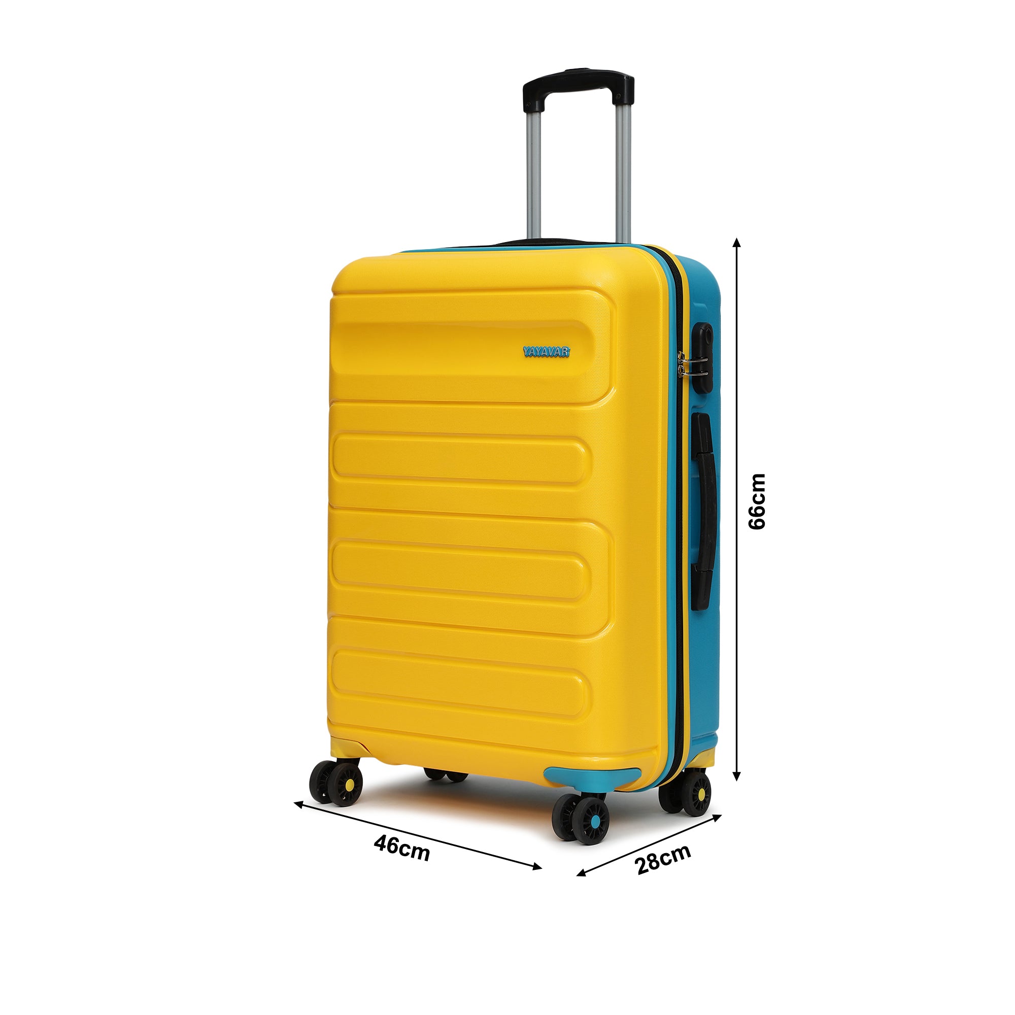 Tokyo Remix Yellow-Teal Medium Trolley