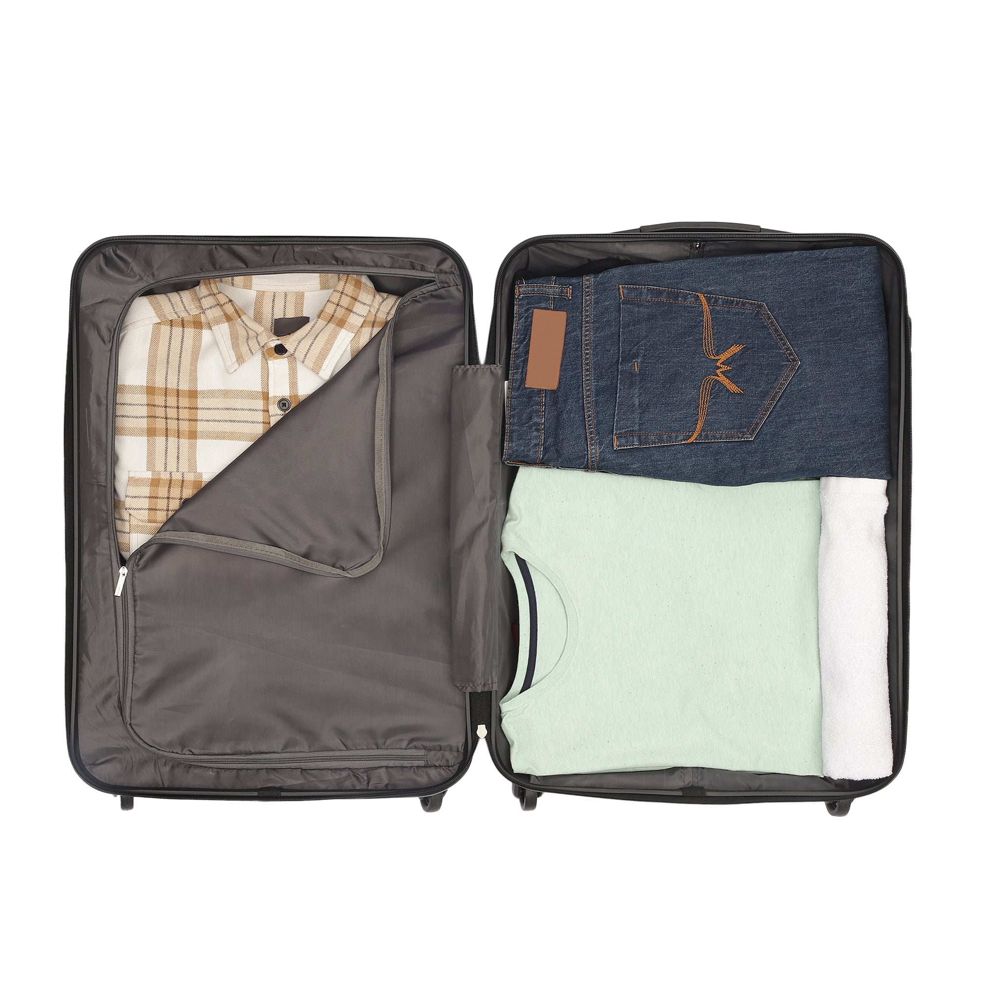 Tokyo Dual Silver-Black Medium Trolley