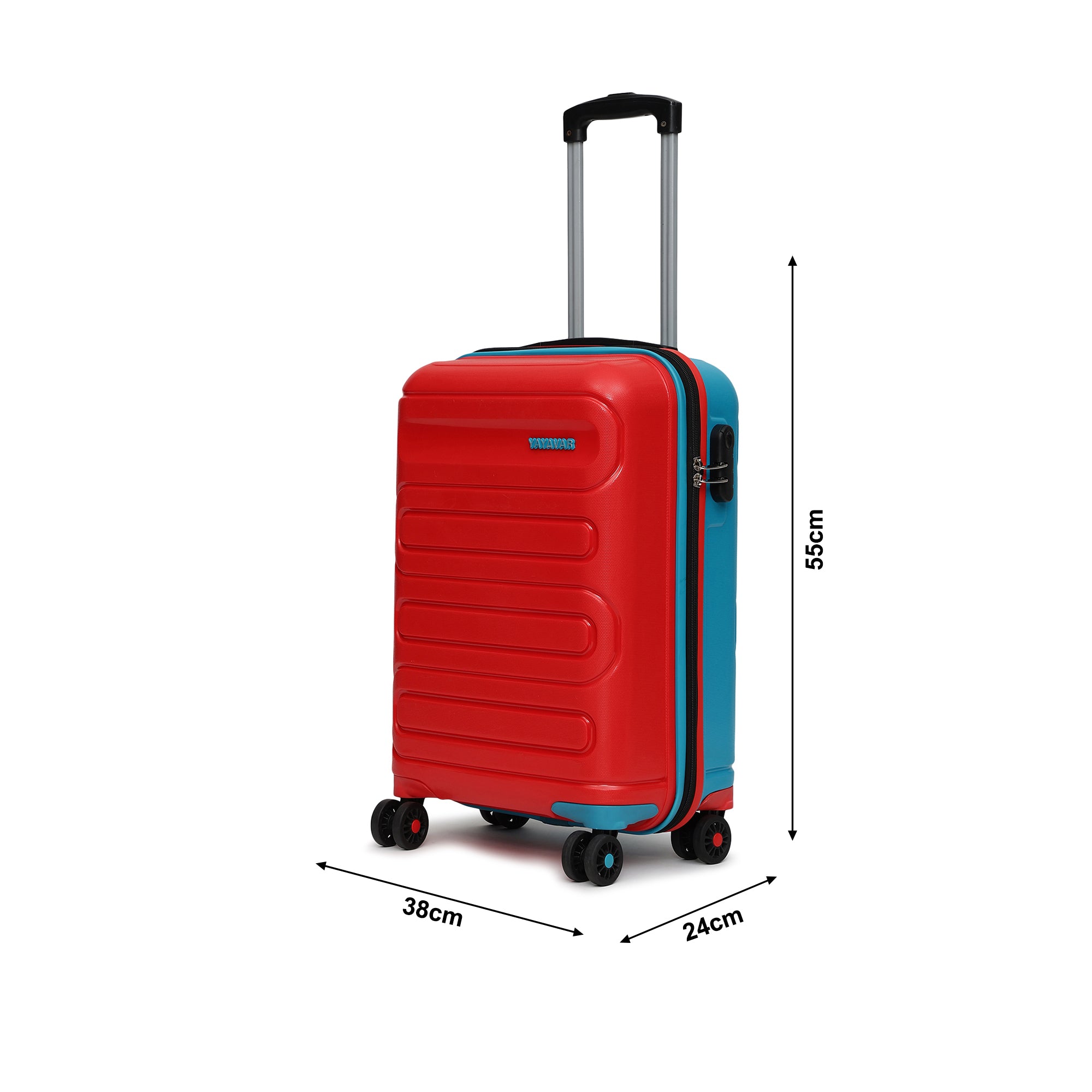 Tokyo Remix Red-Teal Small Trolley