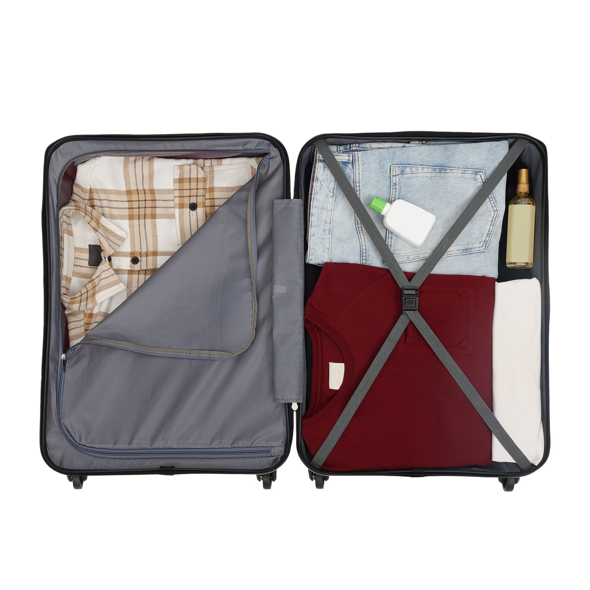 Tokyo Plus Red-Teal Set Of 2 Trolley