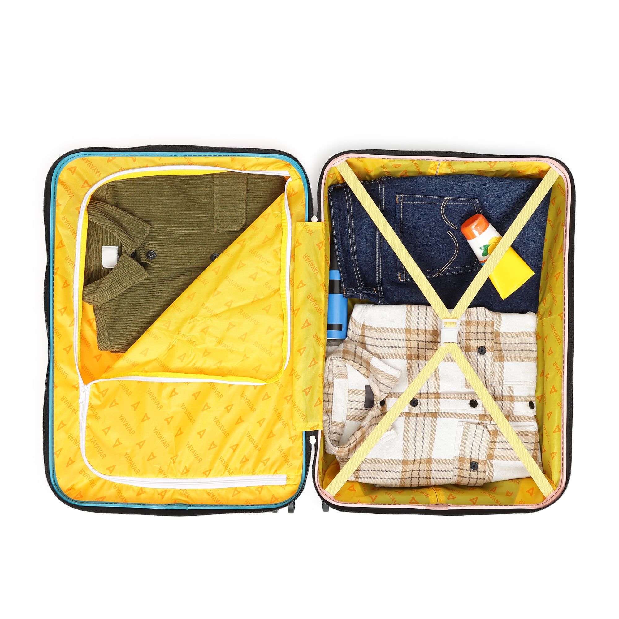 Tokyo Remix Pink-Teal Set Of 2 Trolley