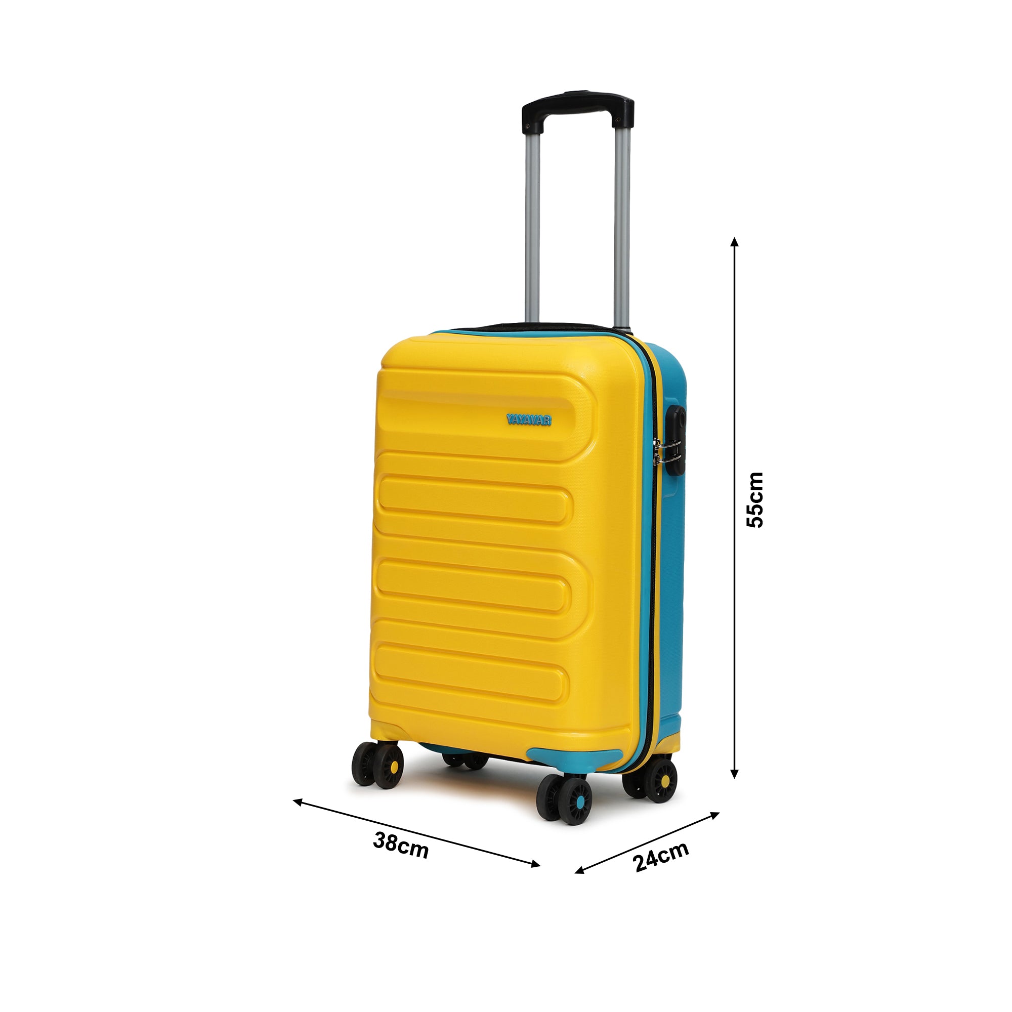 Tokyo Remix Yellow-Teal Small Trolley