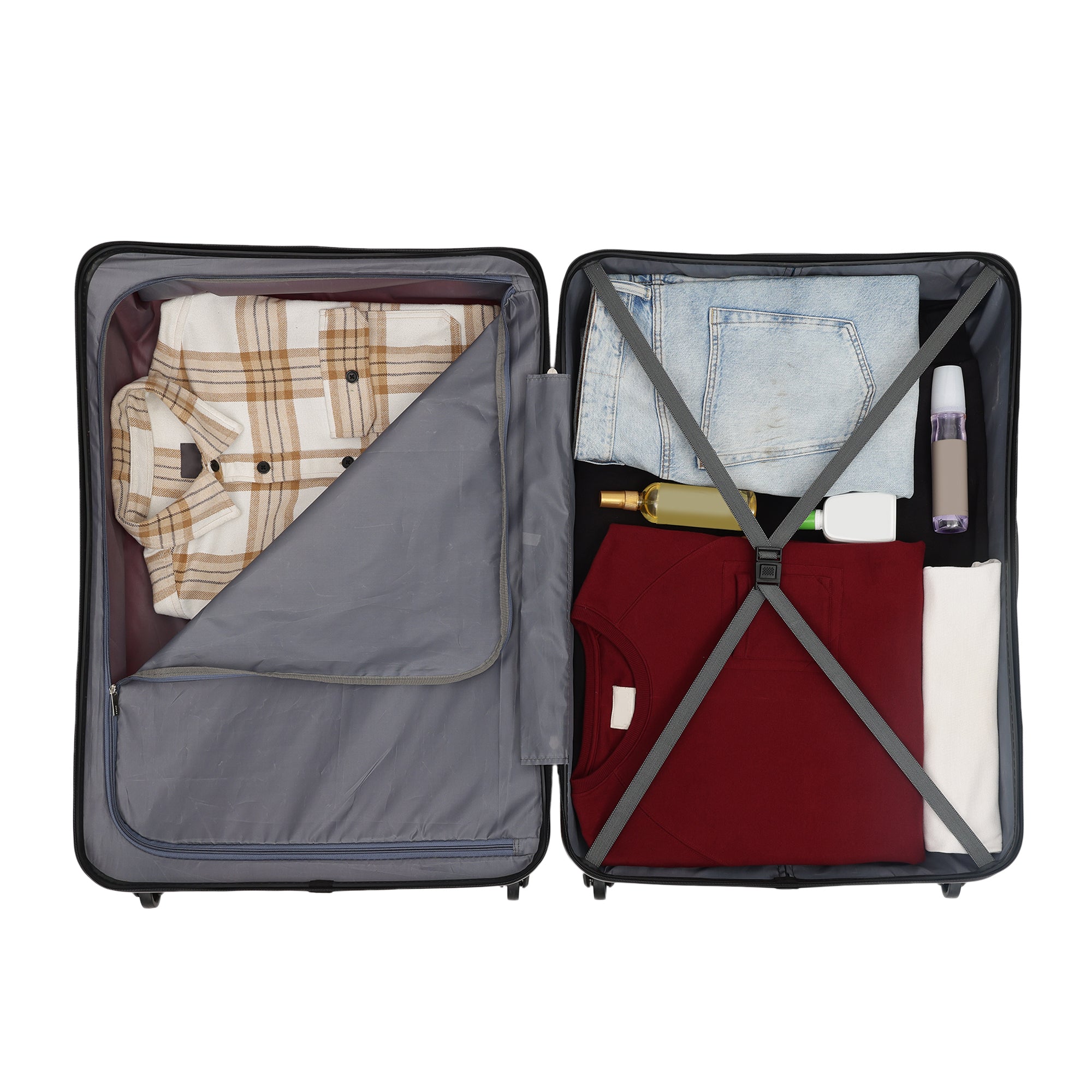 Tokyo Plus Red-Teal Set Of 3 Trolley