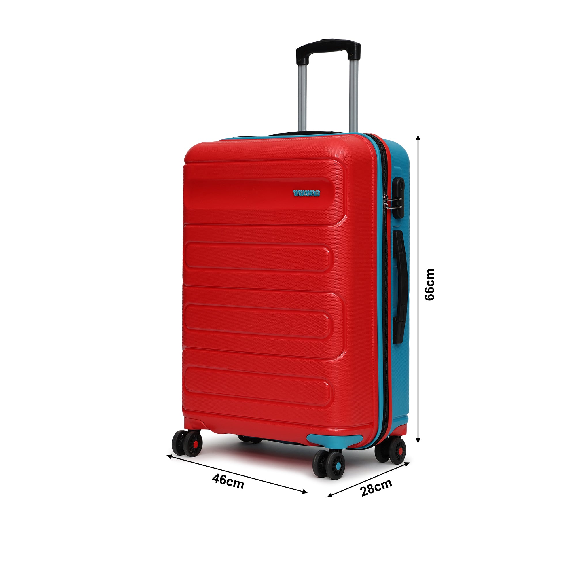 Tokyo Remix Red-Teal Large Trolley