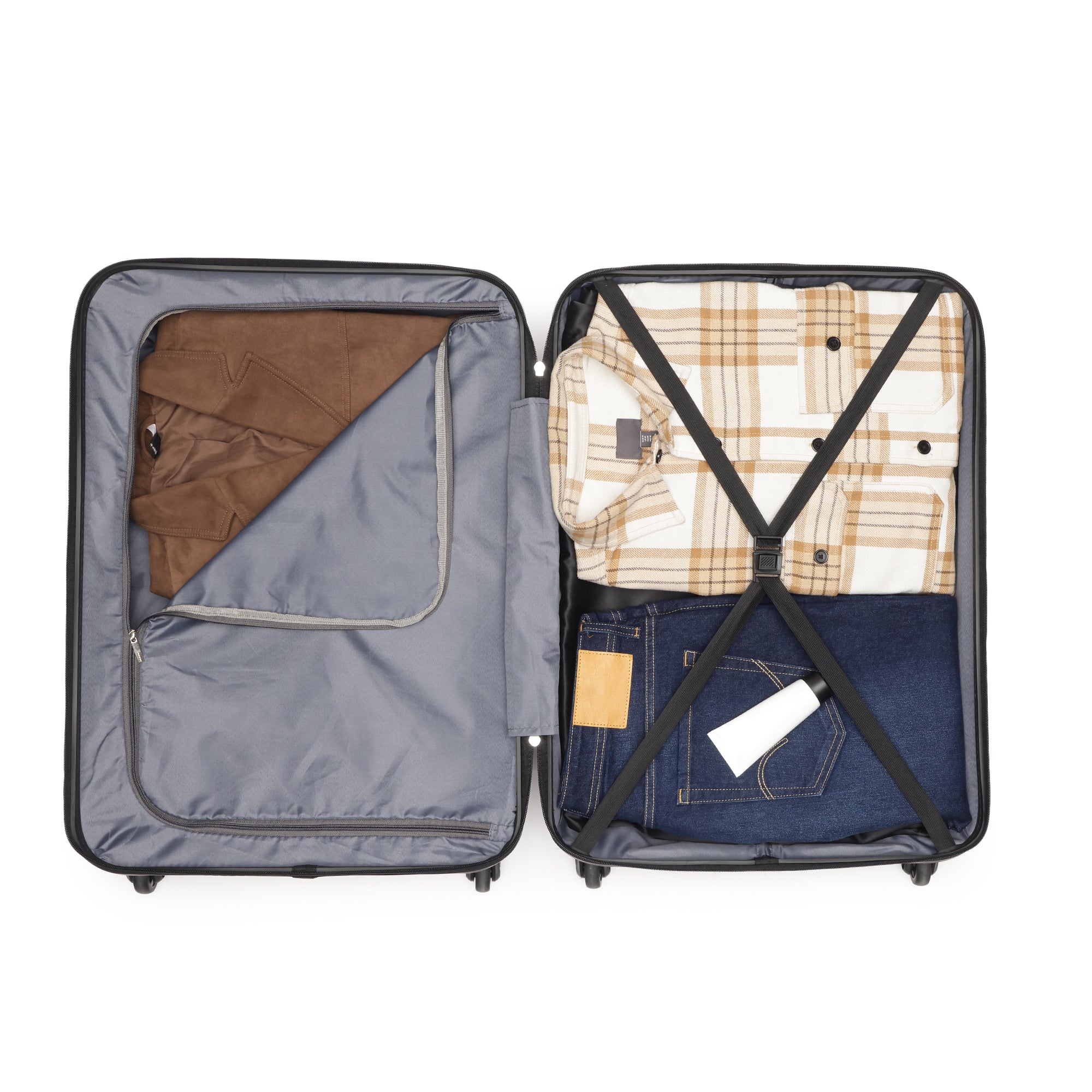 Tokyo Dual Violet-Black Set Of 2 Trolley