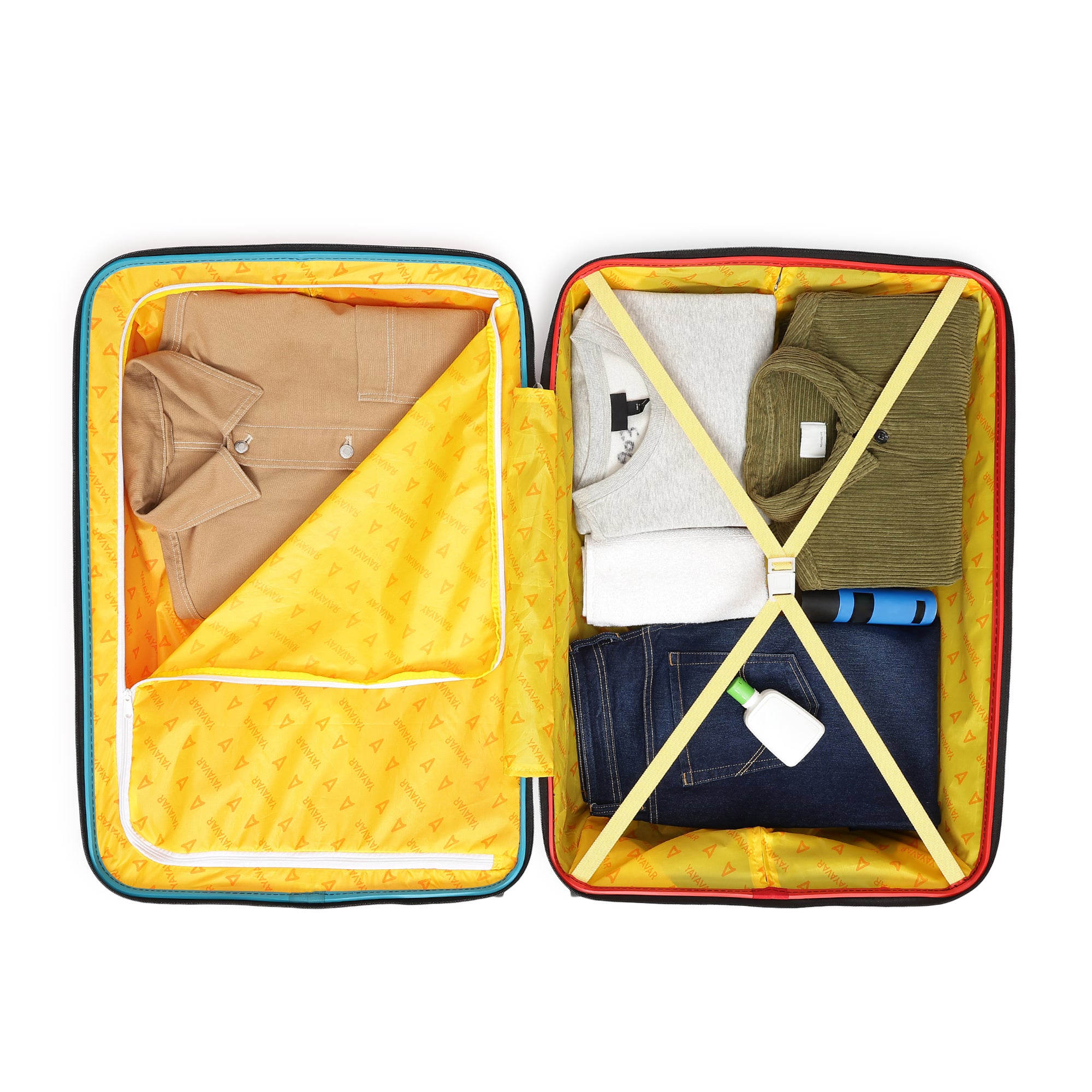 Tokyo Remix Red-Teal Set Of 3 Trolley