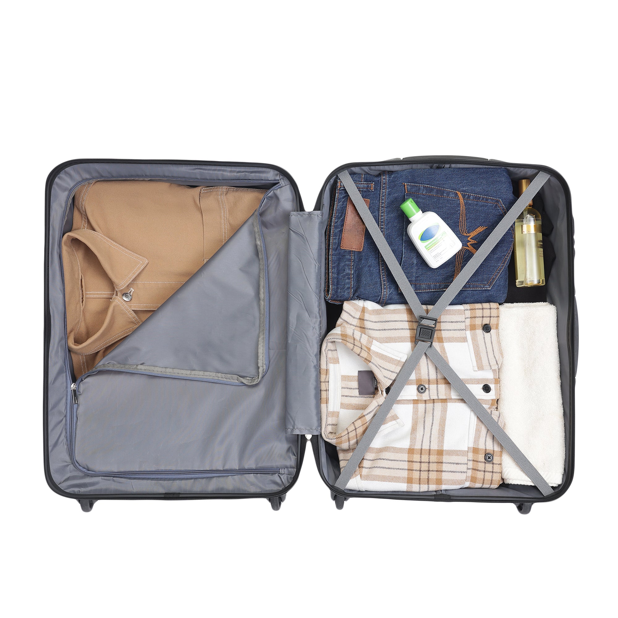 Venice Pink-Grey Set Of 2 Trolley