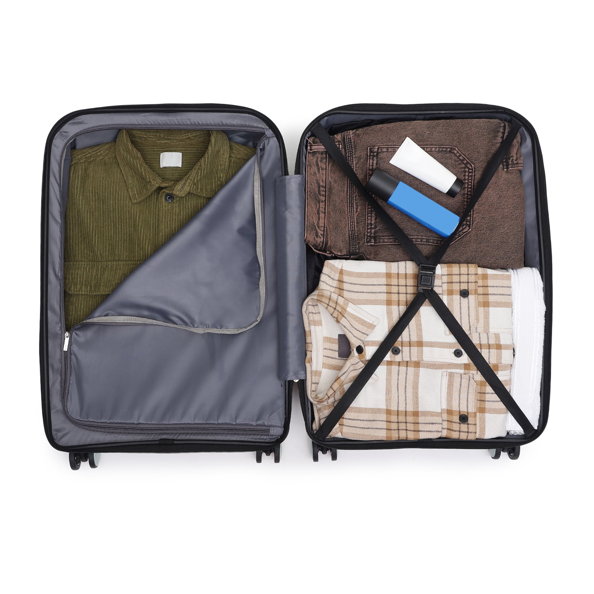 London Dual Green-Black Set Of 2 Trolley