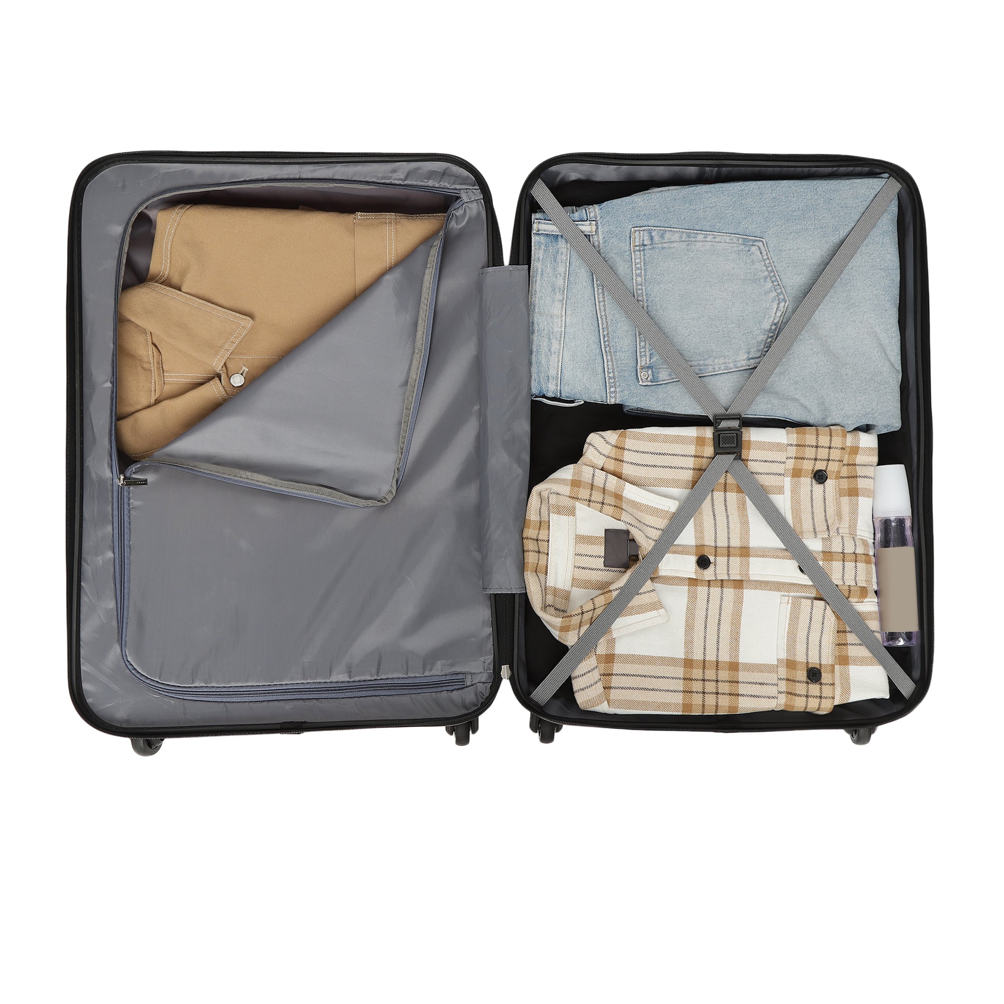 Tokyo Dual Pink-Black Set Of 3 Trolley