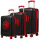 House Of The Dragon Black Set Of 3 Trolley