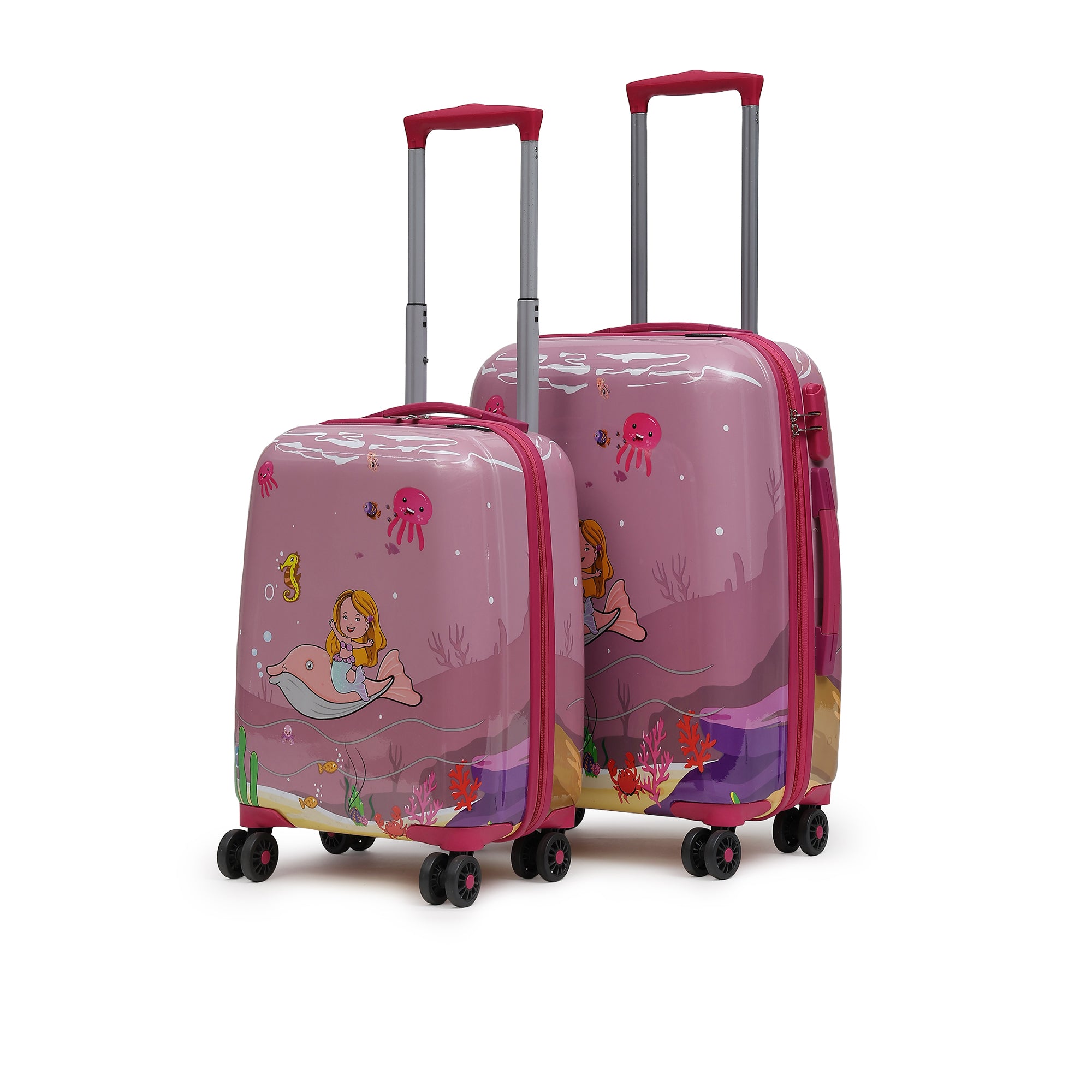 Mermaid princess for kids set of 2 trolley