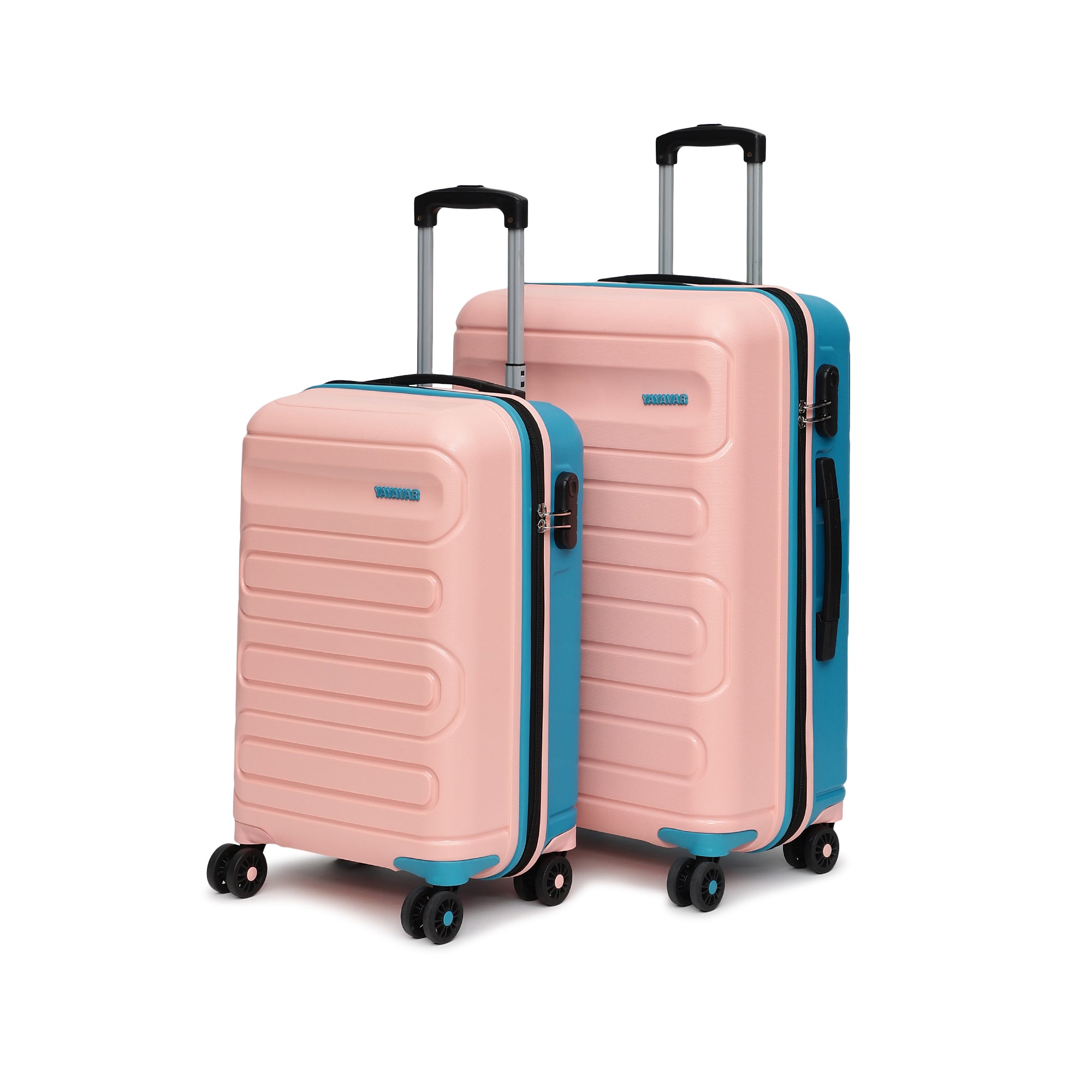 Tokyo Remix Pink-Teal Set Of 2 Trolley