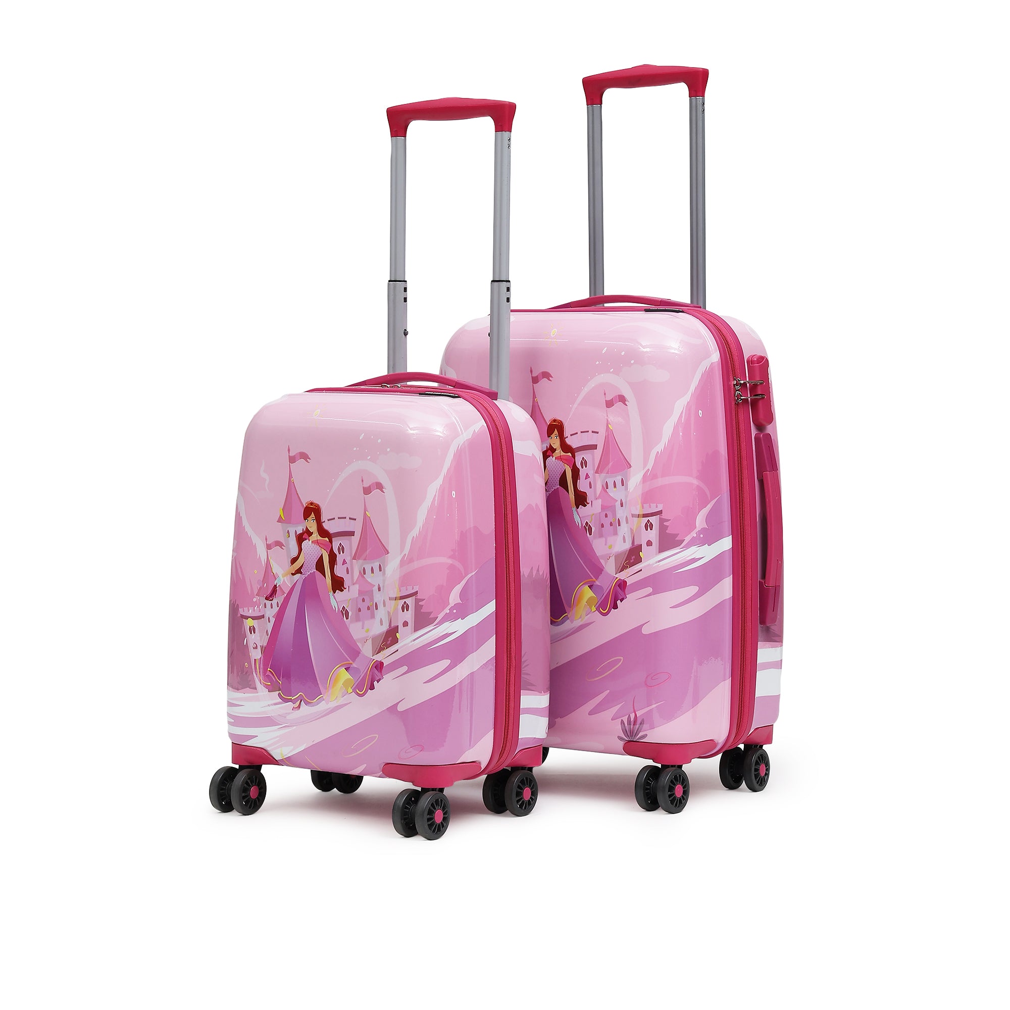 Pink Princess for Kids Set of 2 Trolley