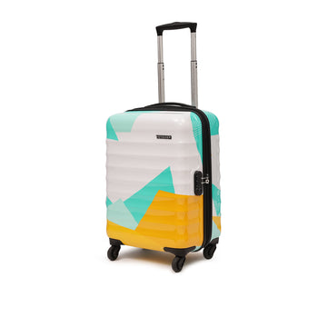 Mexico Printed Teal Small Trolley