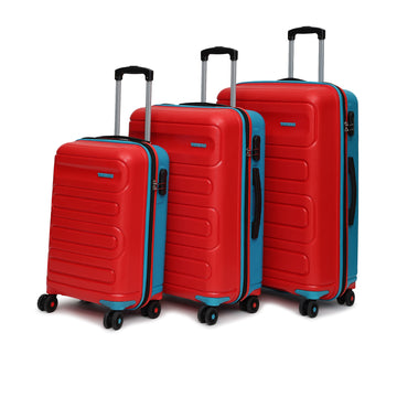 Tokyo Remix Red-Teal Set Of 3 Trolley
