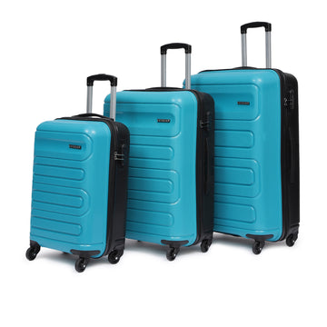 Tokyo Dual Teal-Black Set Of 3 Trolley