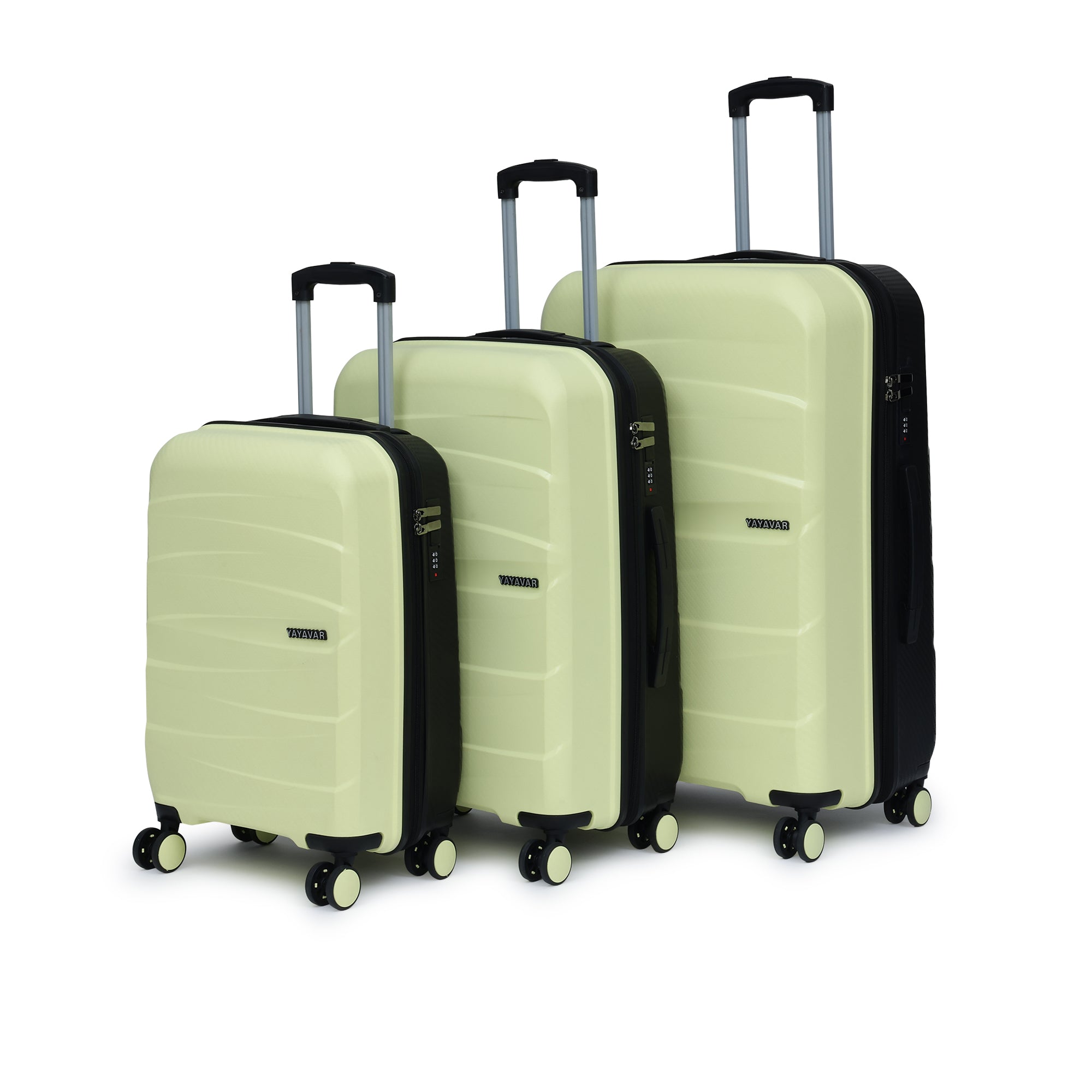 London Dual Yellow-Black Set Of 3 Trolley