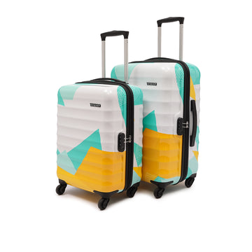 Mexico Printed Teal Set Of 2 Trolley