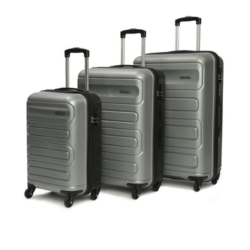 Tokyo Dual Silver-Black Set Of 3 Trolley