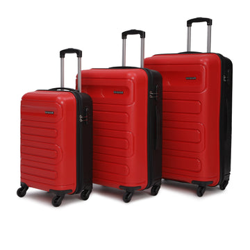 Tokyo Dual Red-Black Set Of 3 Trolley