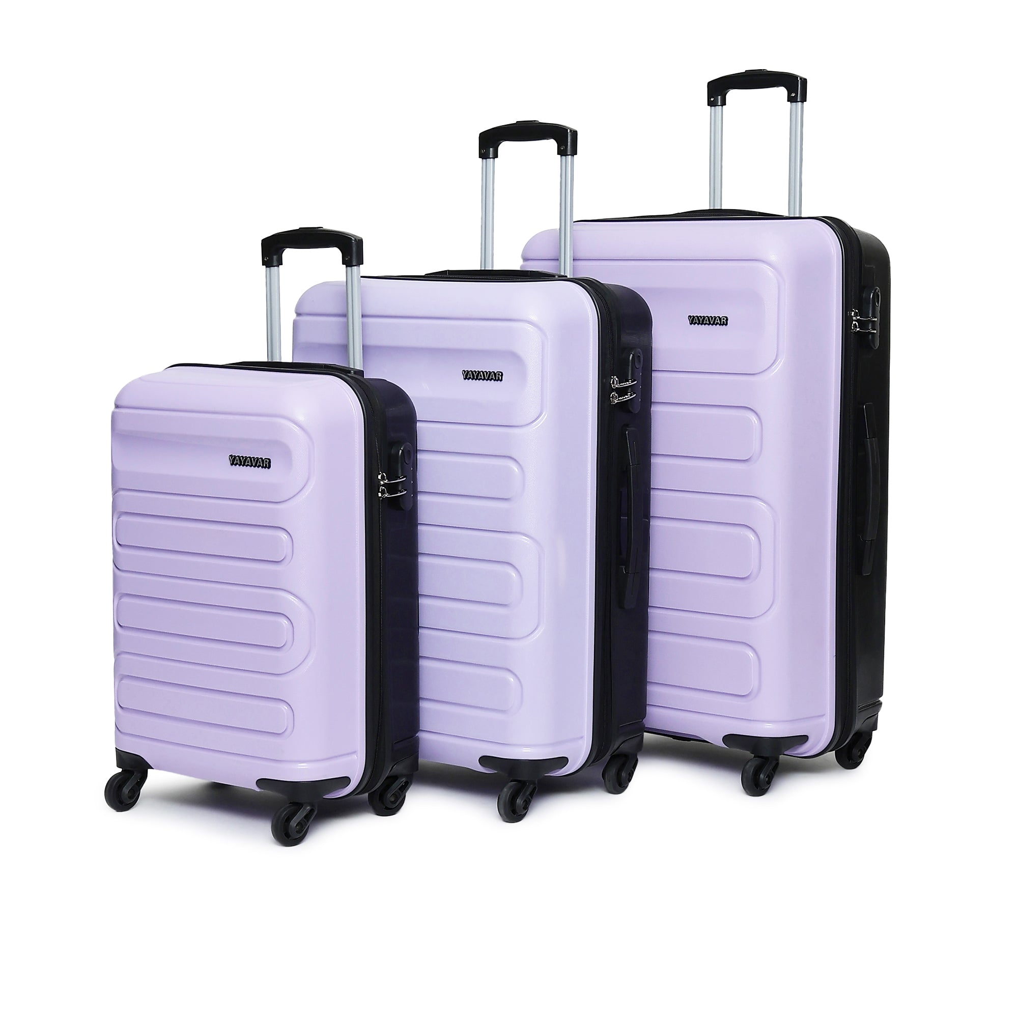 Tokyo Dual Violet-Black Set Of 3 Trolley