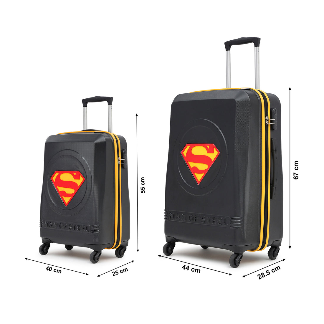 Superman Yellow Set Of 2 Trolley