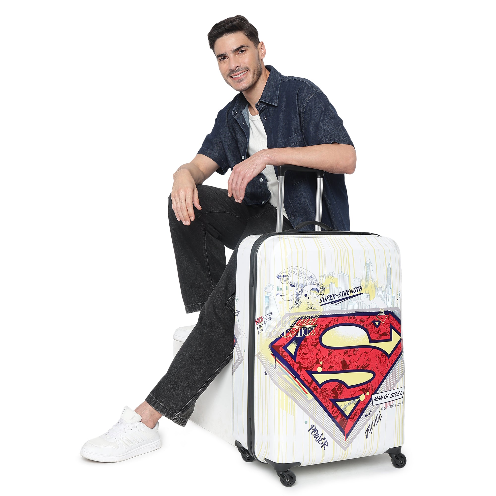 Superman Printed Large Trolley