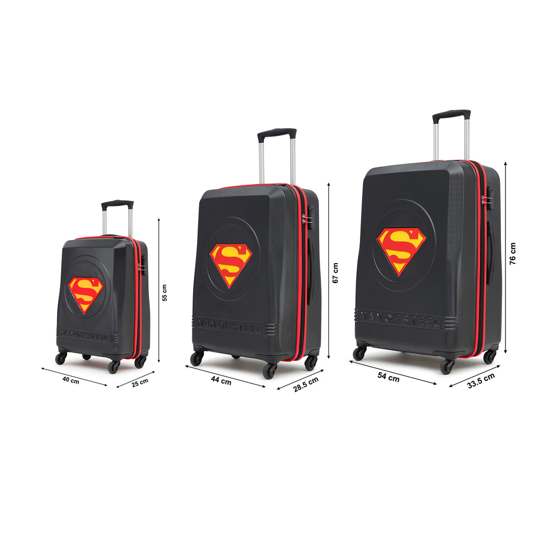 Superman Red Set Of 3 Trolley
