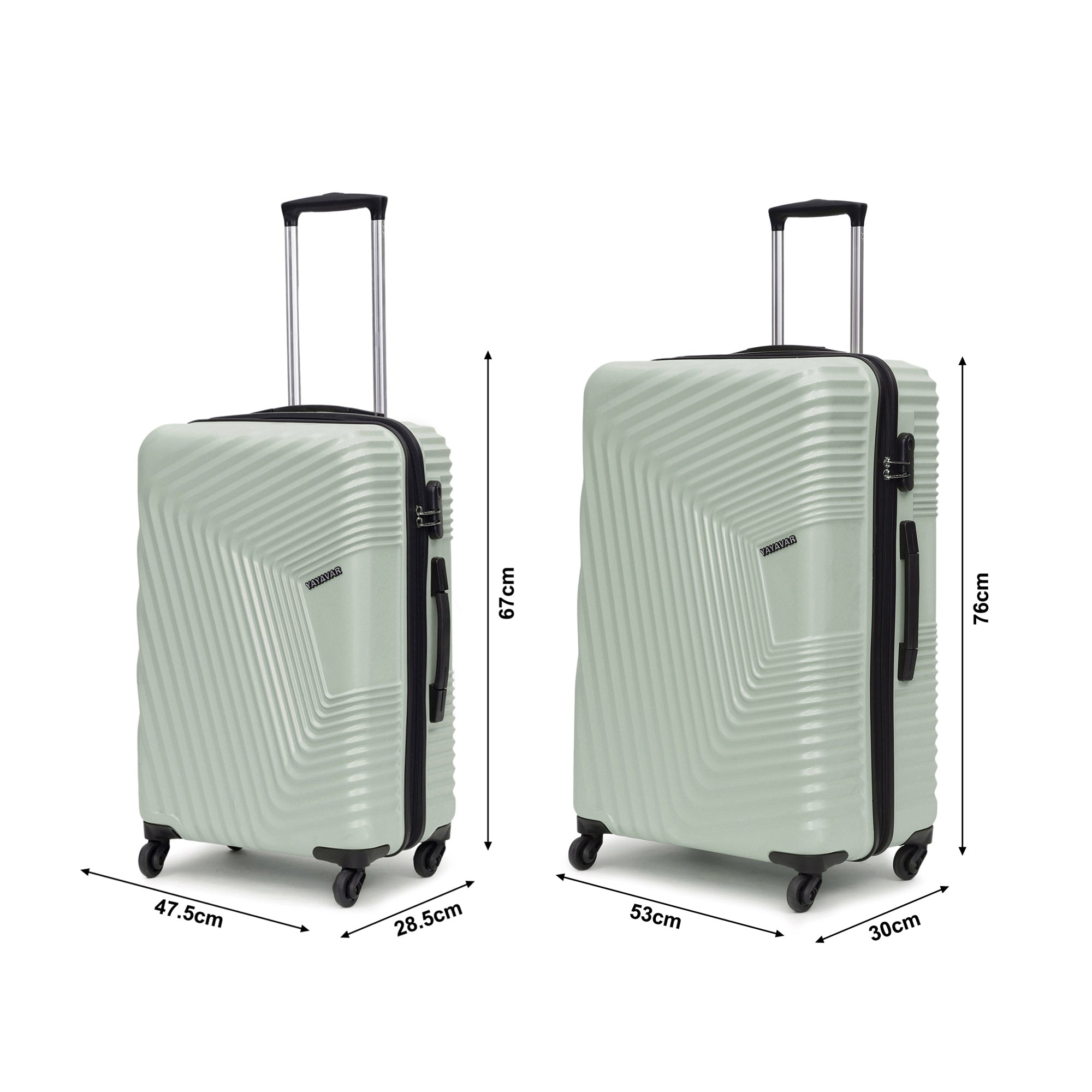 Monaco Sea Green Set Of 2 Trolley