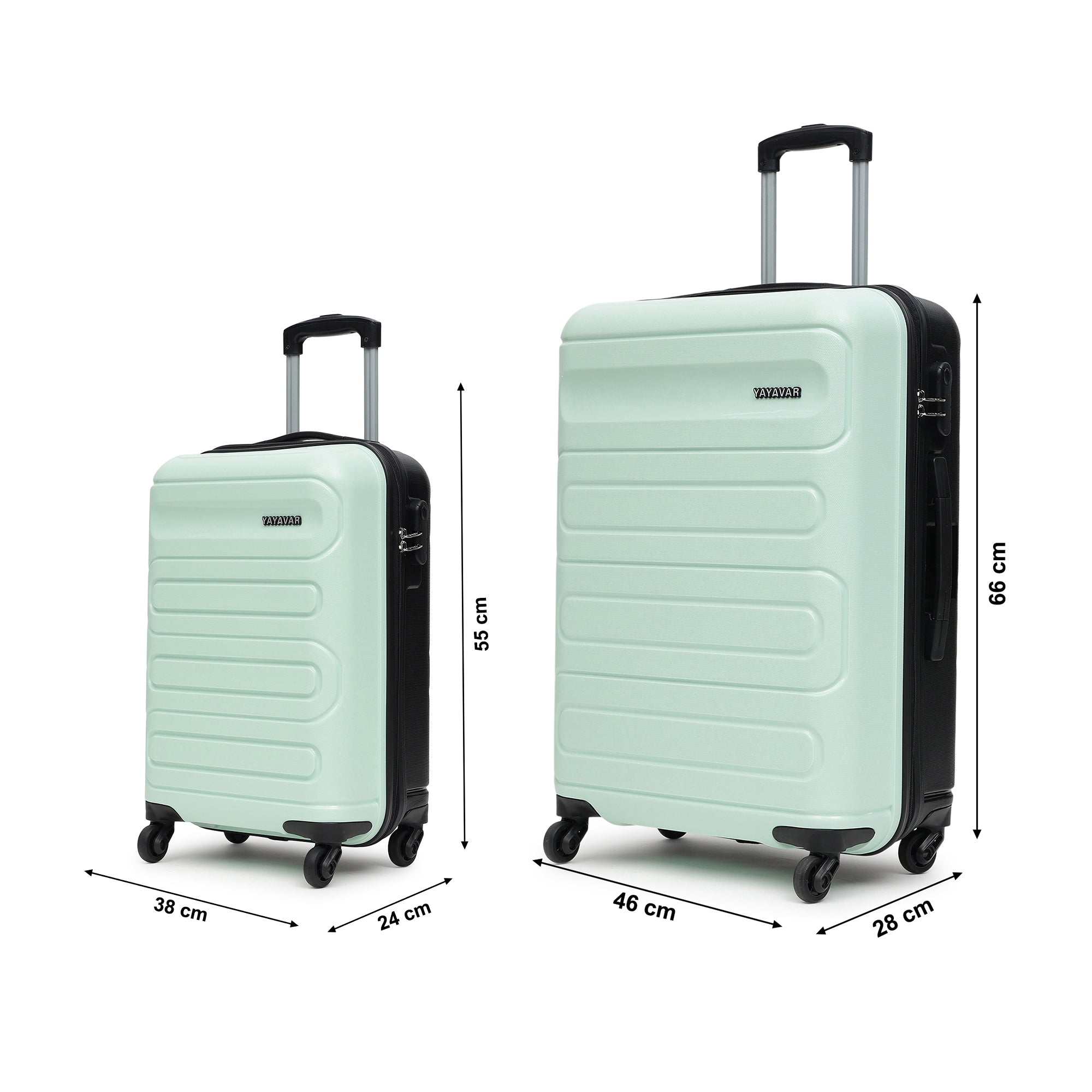 Tokyo Dual Green-Black Set Of 2 Trolley