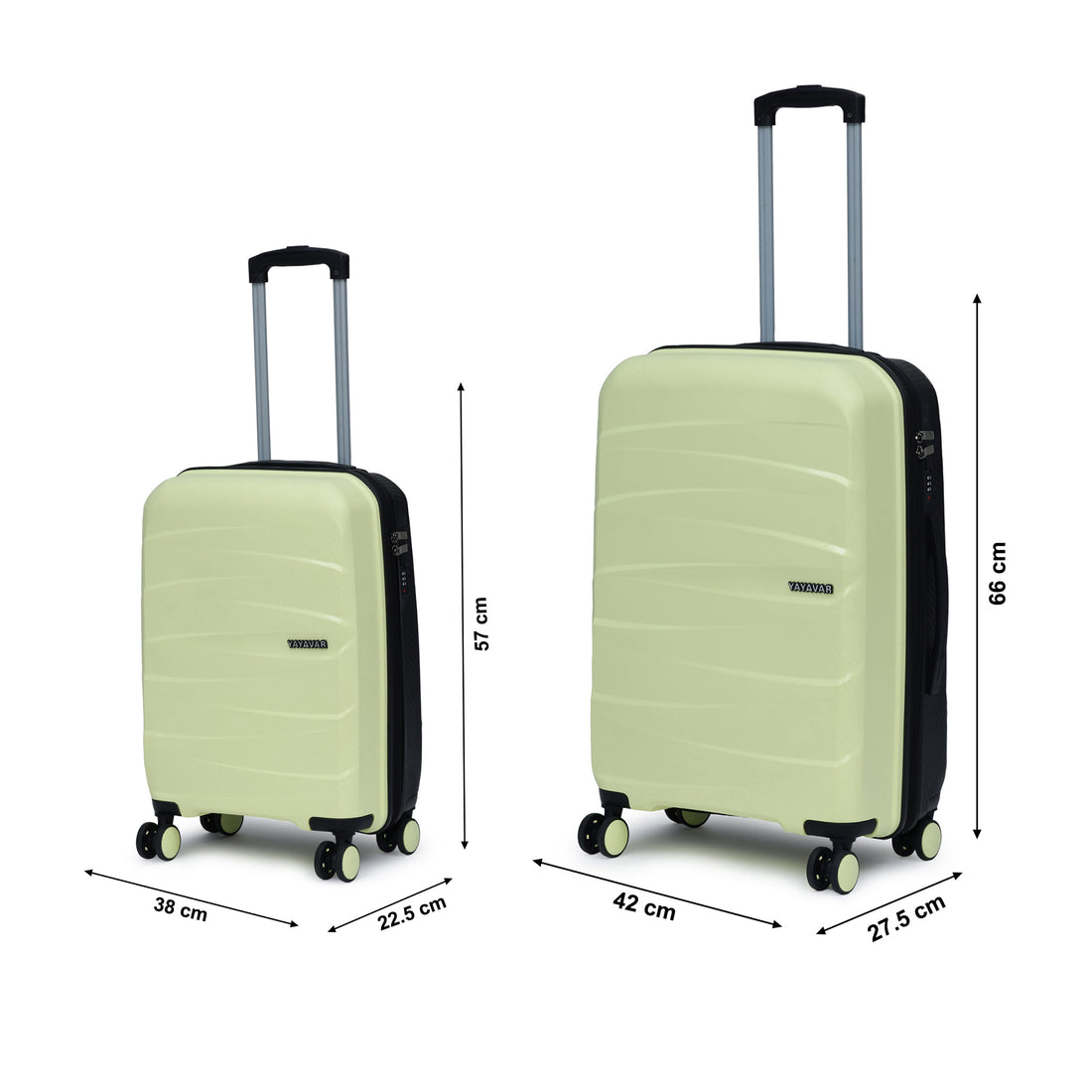London Dual Yellow-Black Set Of 2 Trolley