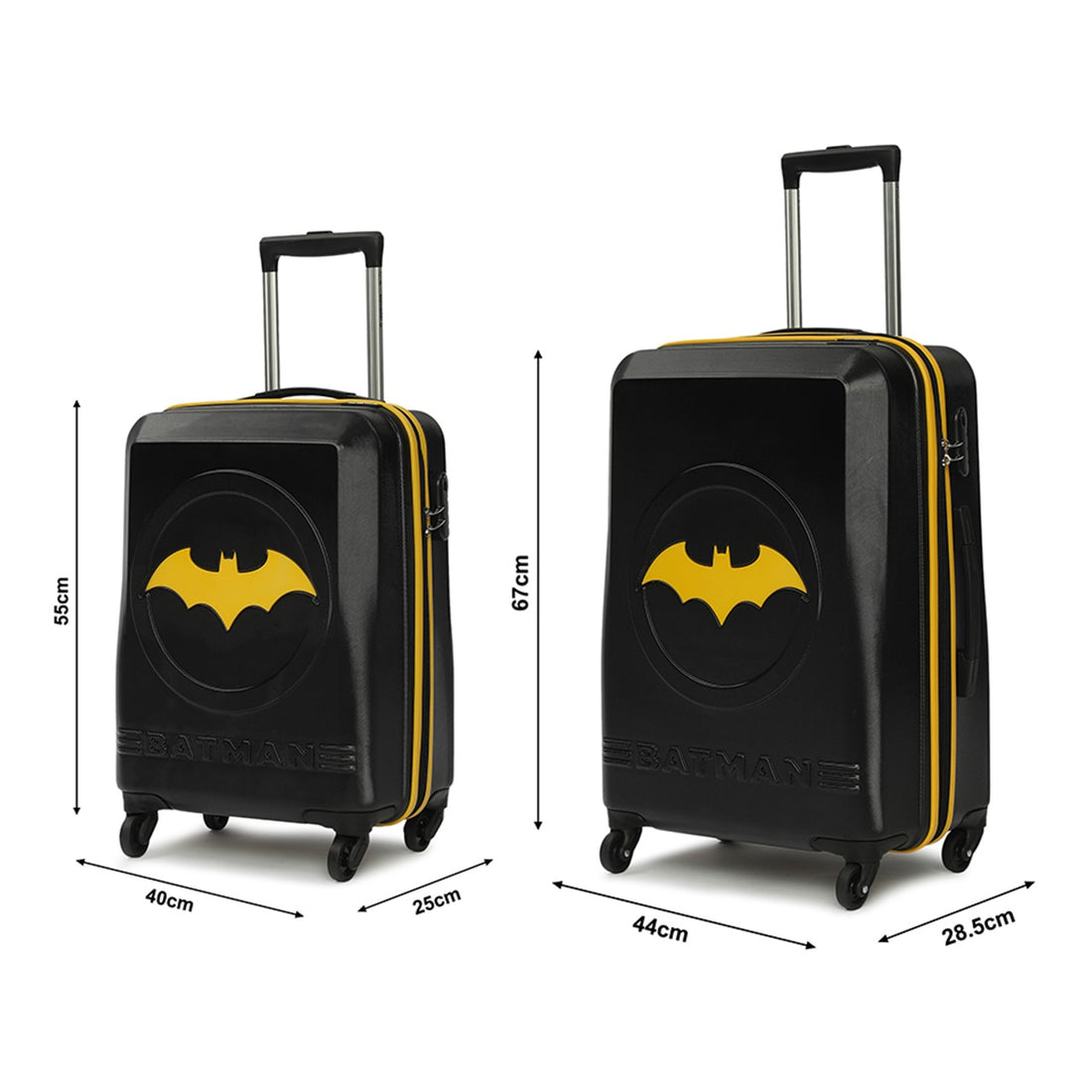 Batman Yellow Set Of 2 Trolley