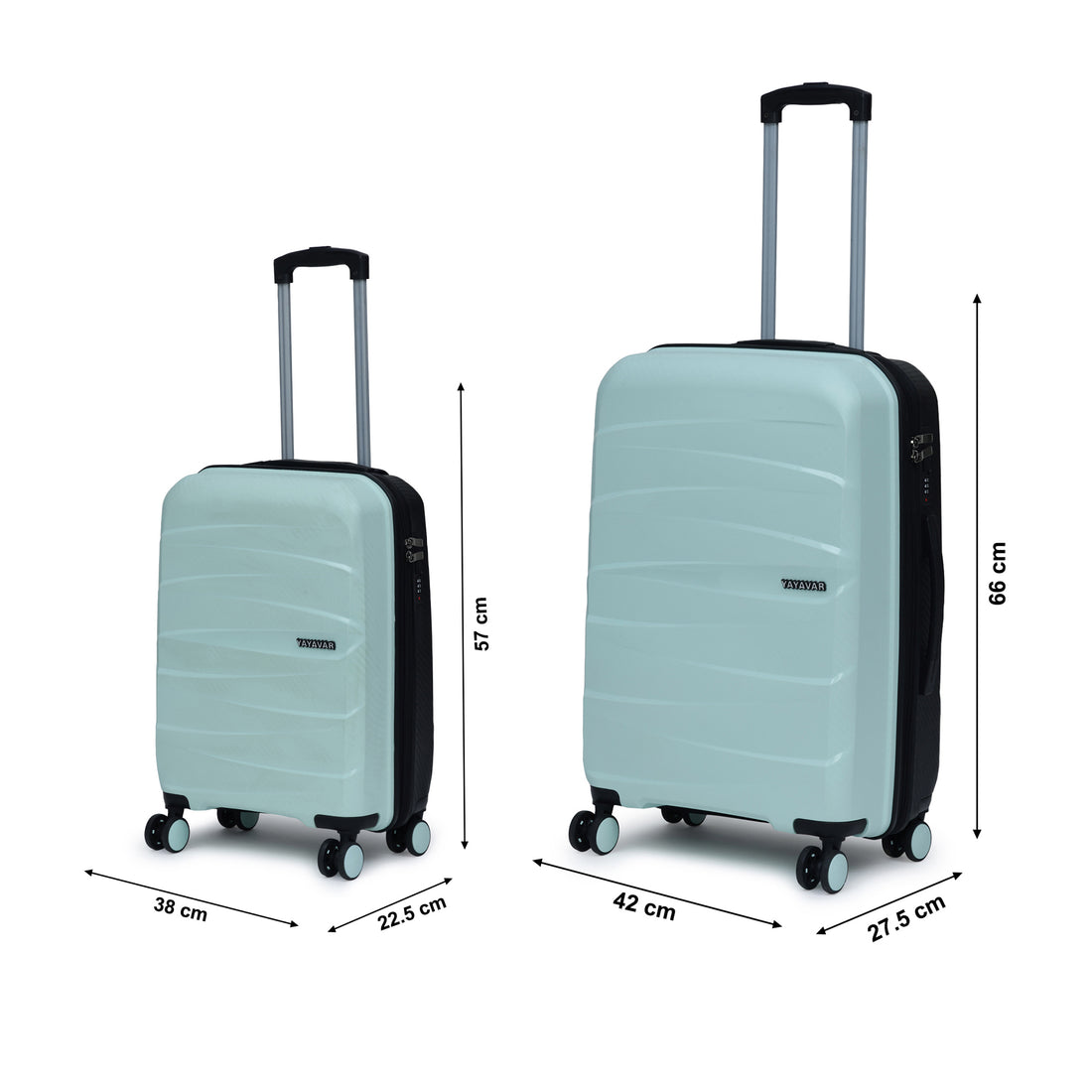 London Dual Green-Black Set Of 2 Trolley