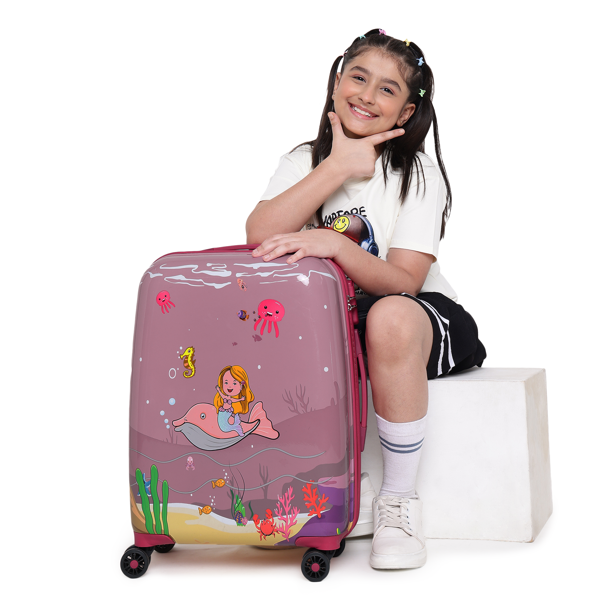 Mermaid princess for kids set of 2 trolley