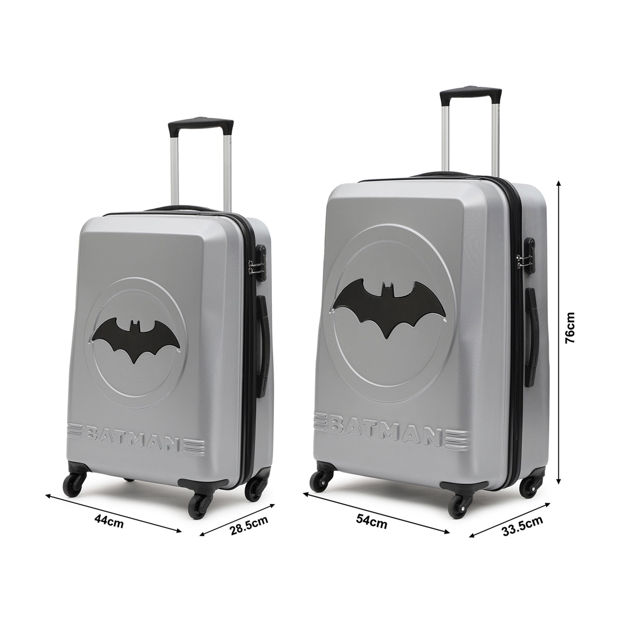 Batman Silver Set of 2 Trolley