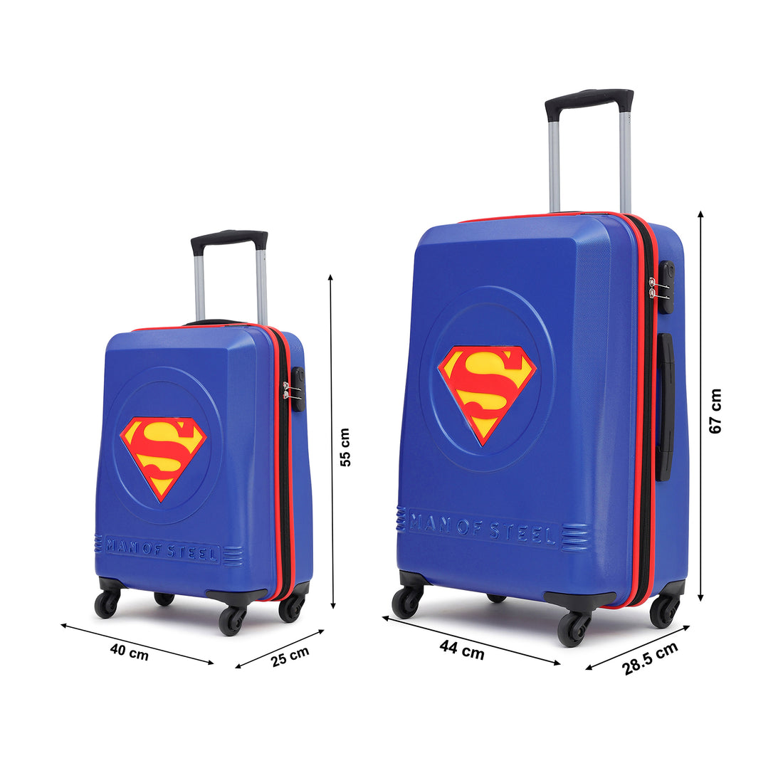 Superman Blue Set Of 2 Trolley