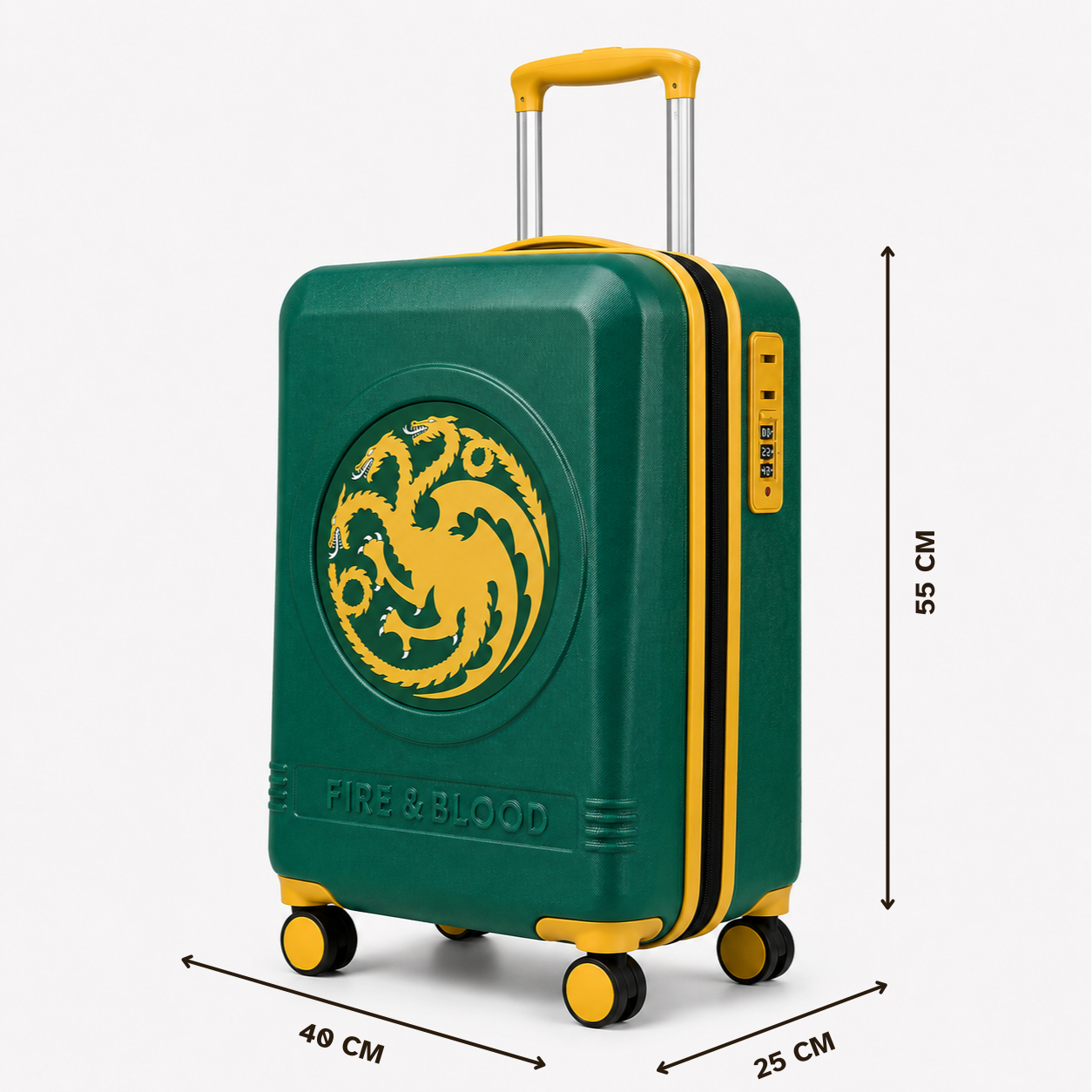 House Of The Dragon Green Small Trolley