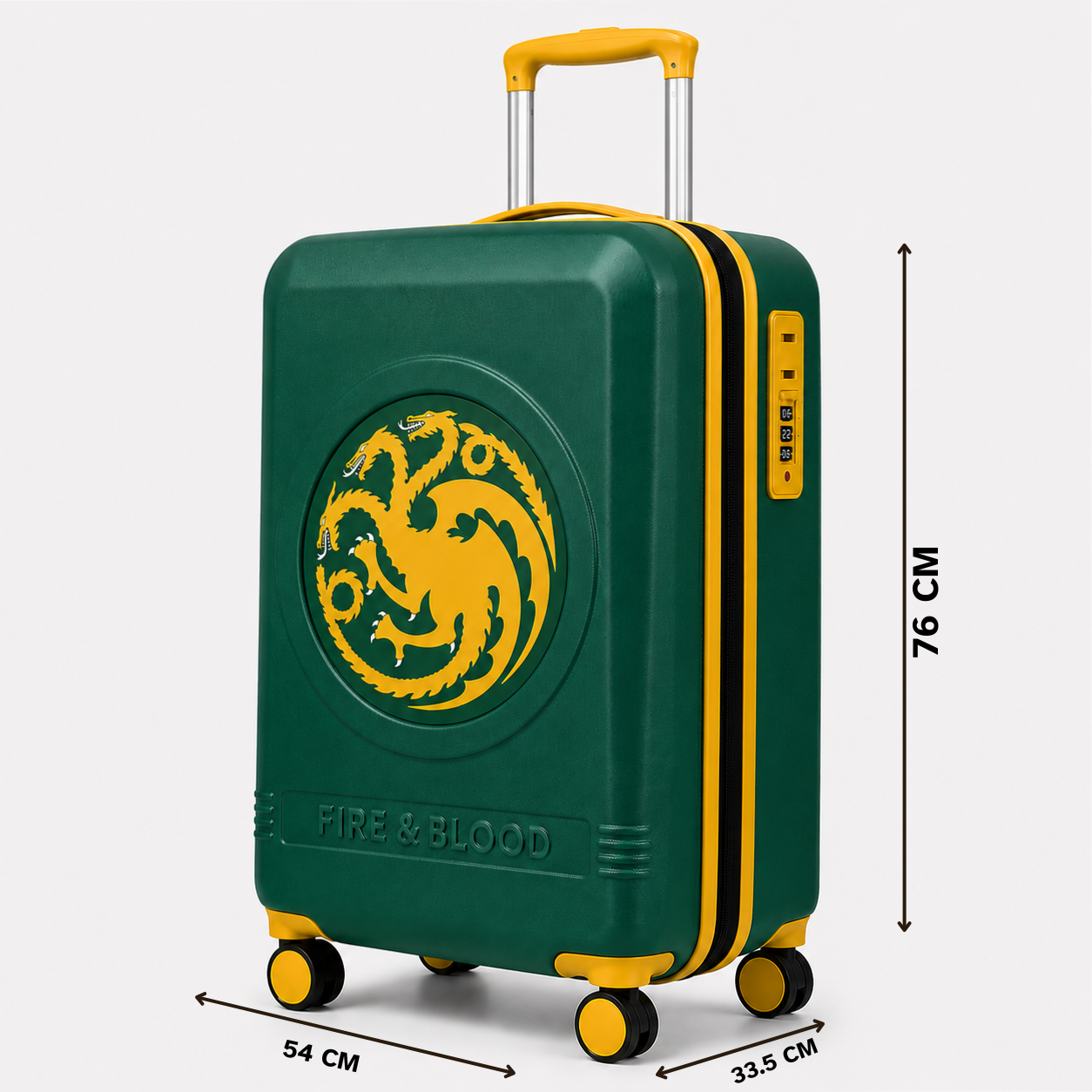 House Of The Dragon Green Large Trolley