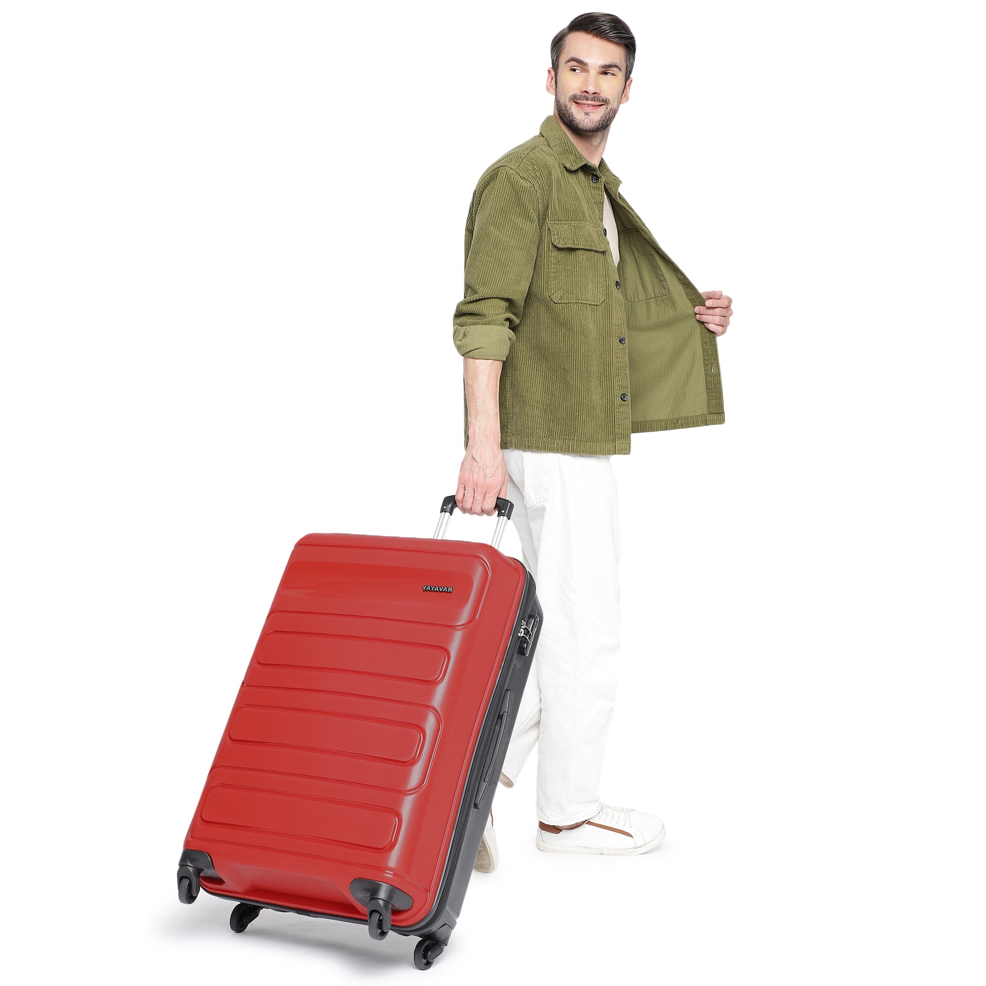 Tokyo Dual Red-Black Set Of 3 Trolley