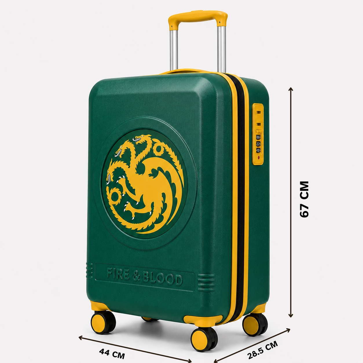House Of The Dragon Green Medium Trolley