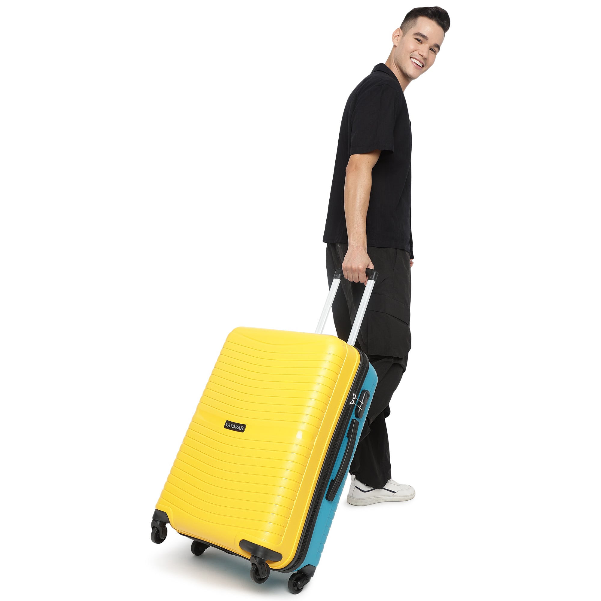 Tokyo Plus Yellow-Teal Set Of 2 Trolley