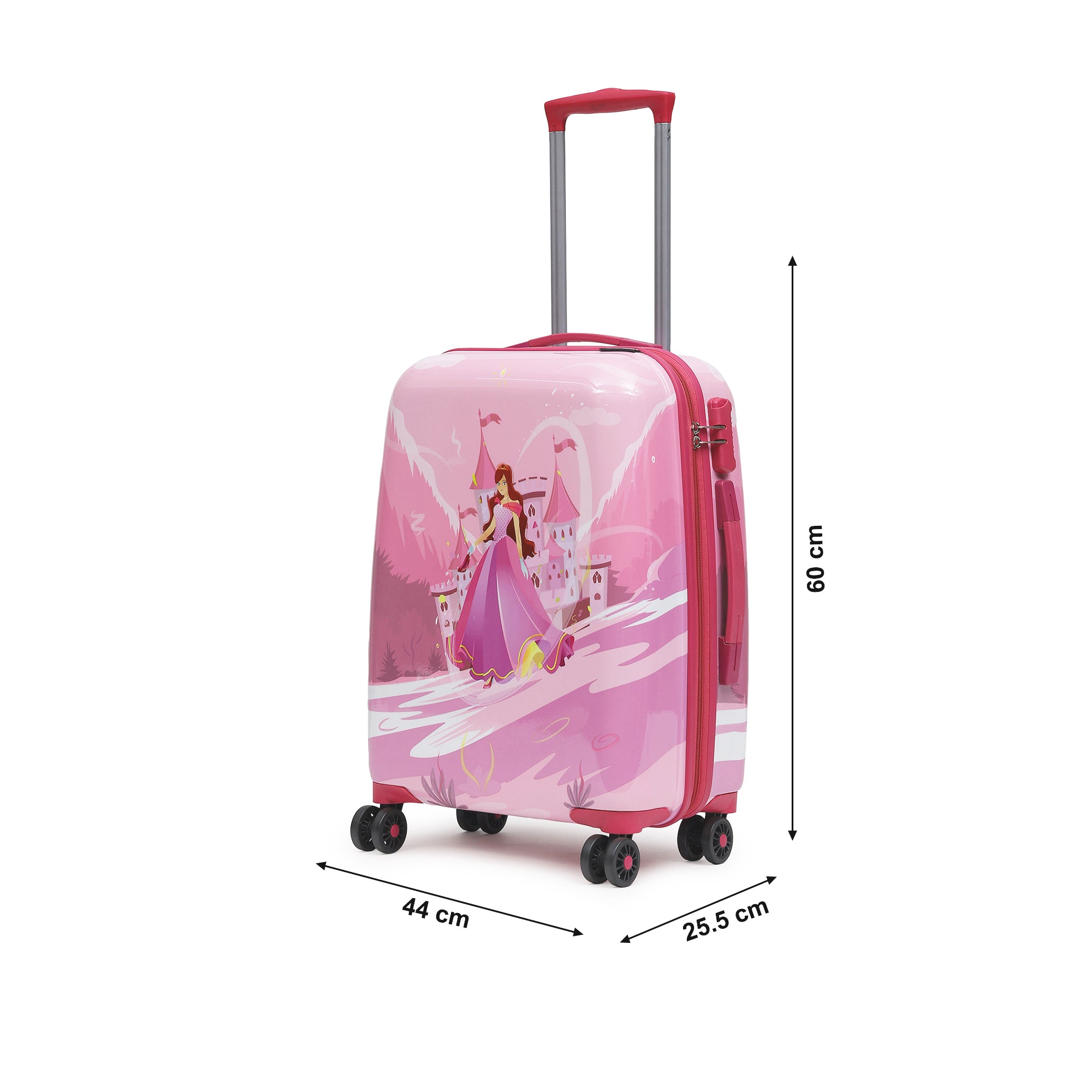 Pink princess for kids Medium trolley