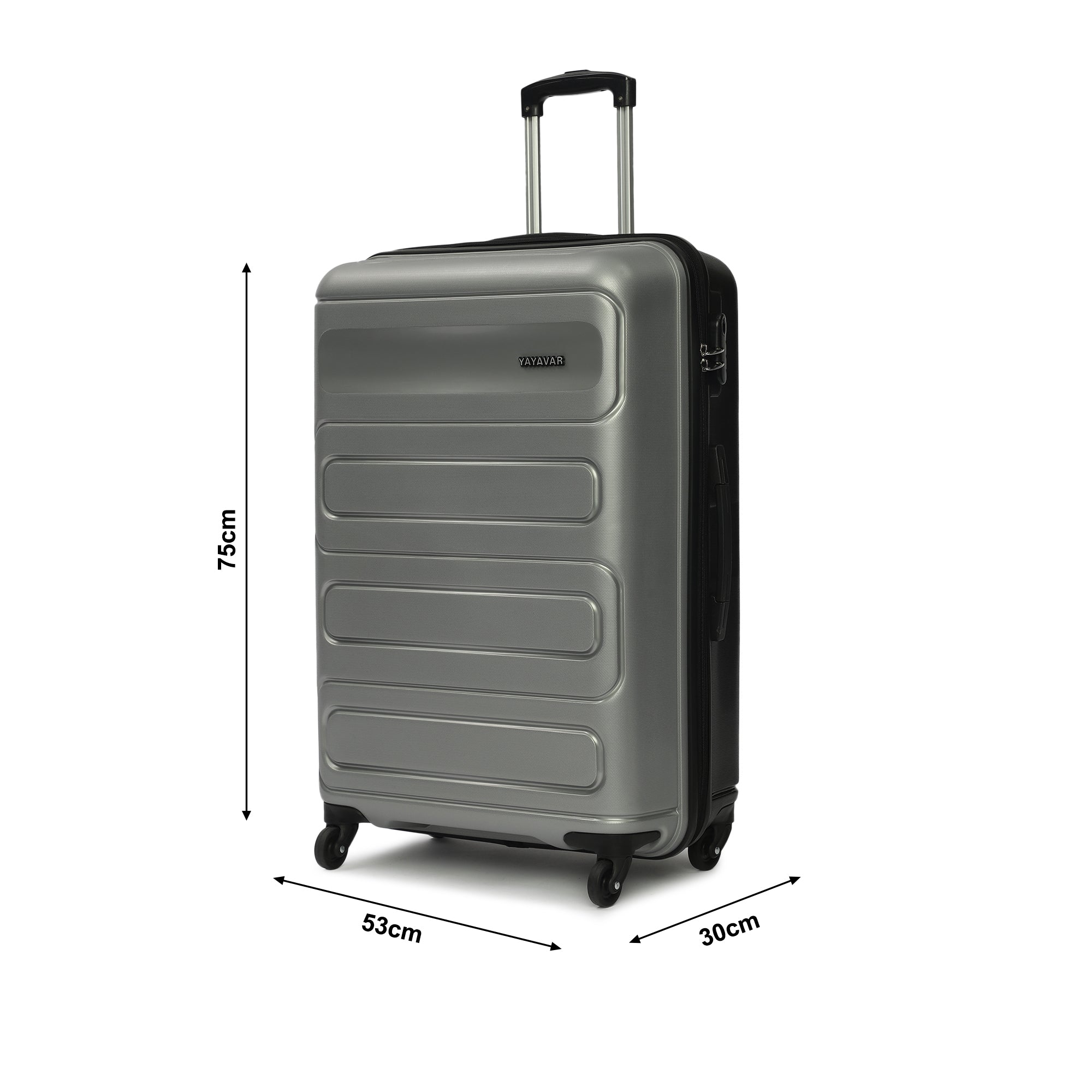 Tokyo Dual Silver-Black Large Trolley