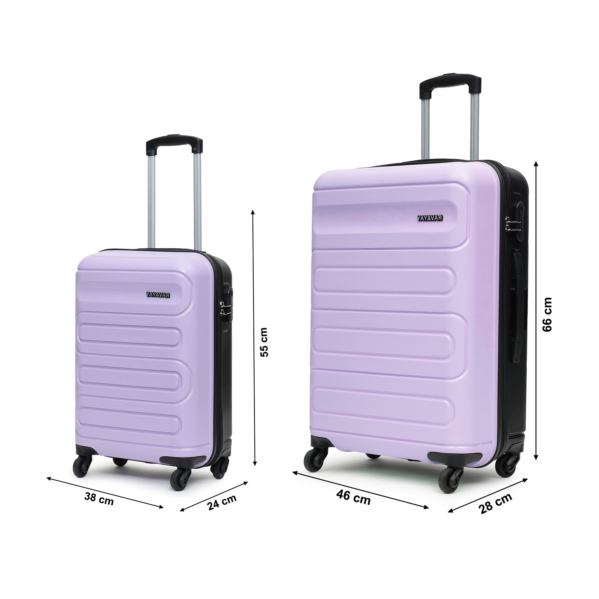 Tokyo Dual Violet-Black Set Of 2 Trolley