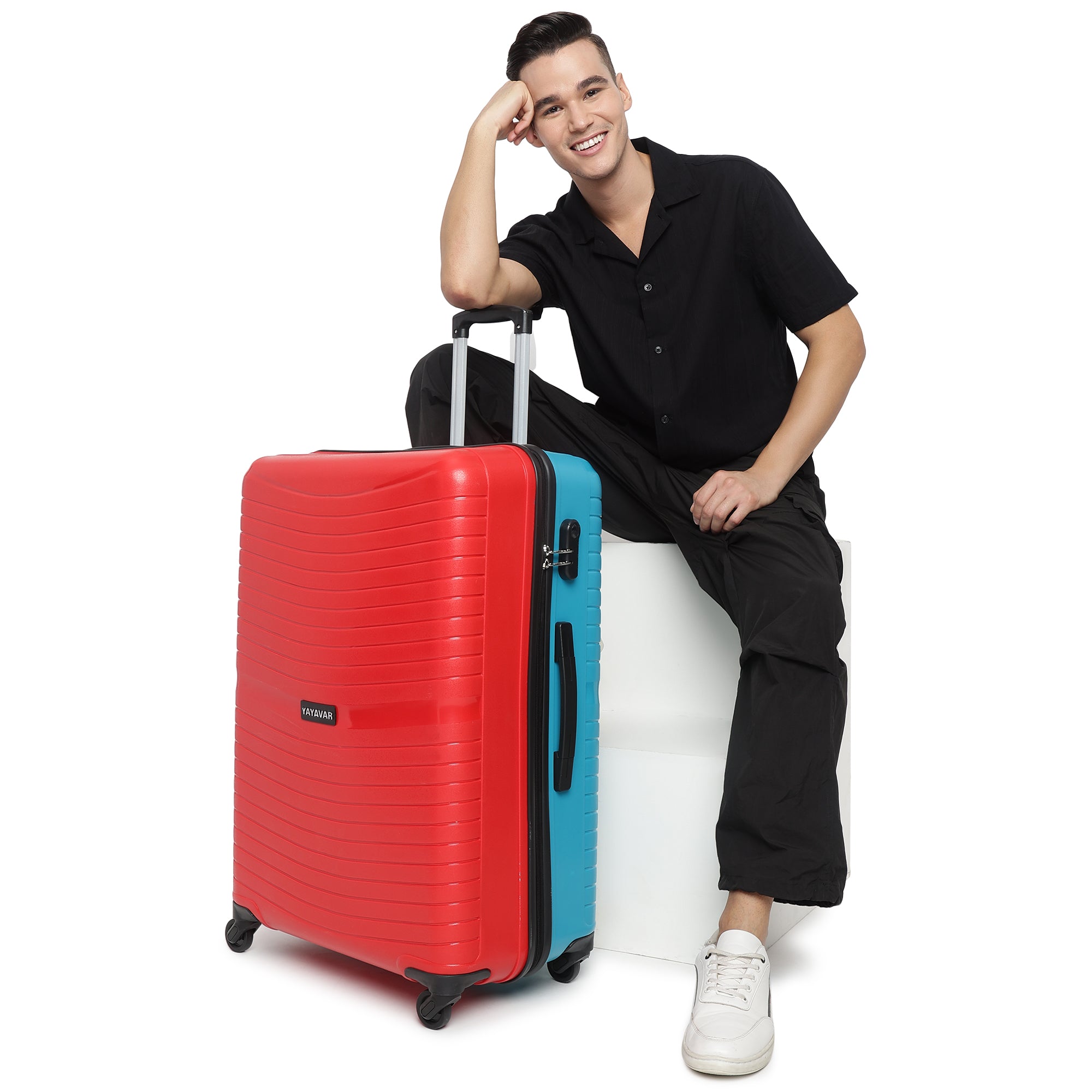 Tokyo Plus Red-Teal Set Of 3 Trolley