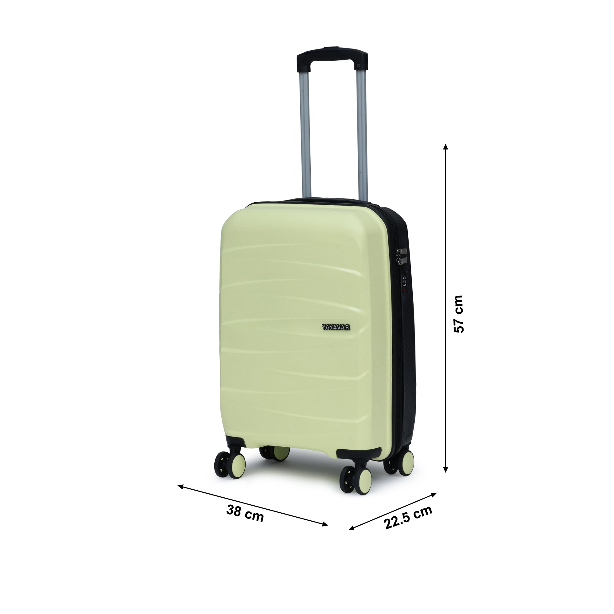 London Dual Yellow-Black Small Trolley